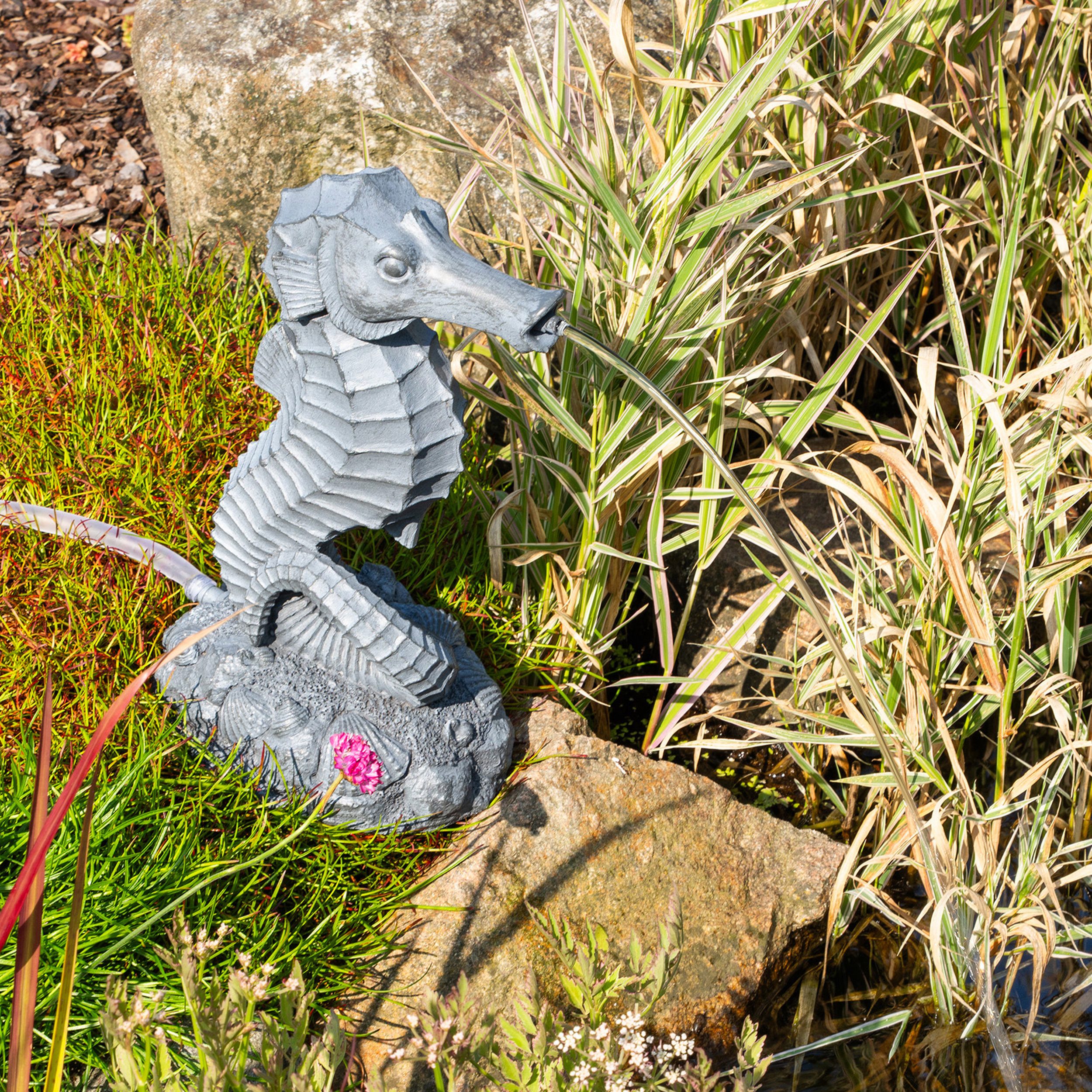 esotec Wasserspeier Wasserspeierset Seepferdchen "Ida"