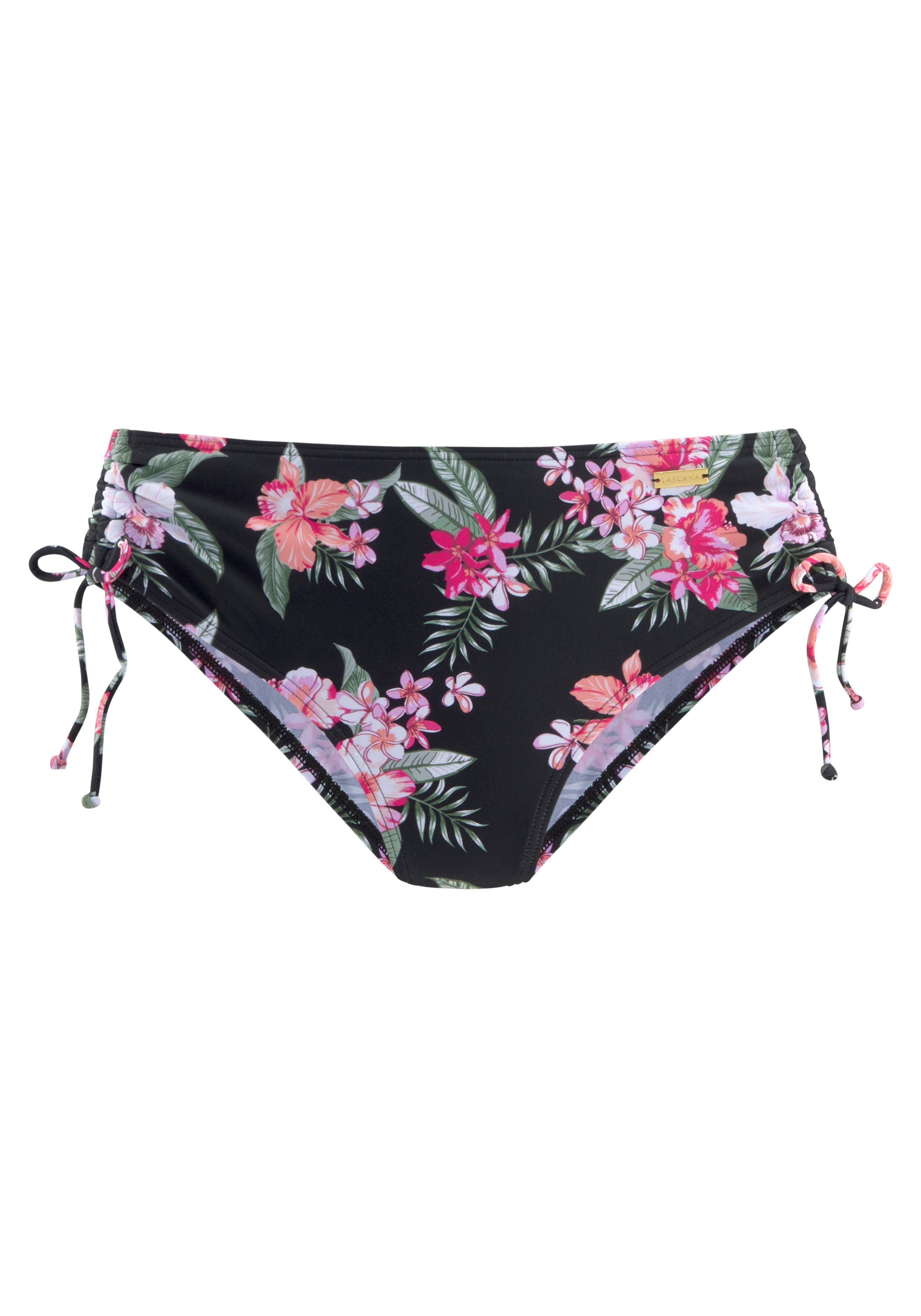 LASCANA Bikini-Hose Santini im floralen Design günstig online kaufen