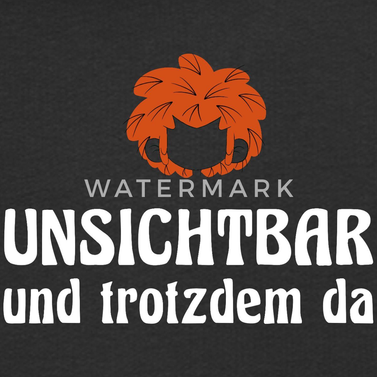 Spreadshirt Hoodie Pumuckl Mit Spruch Unsichtbar Und Trotzdem Da Kinder Premium Hoodie (1-tlg)