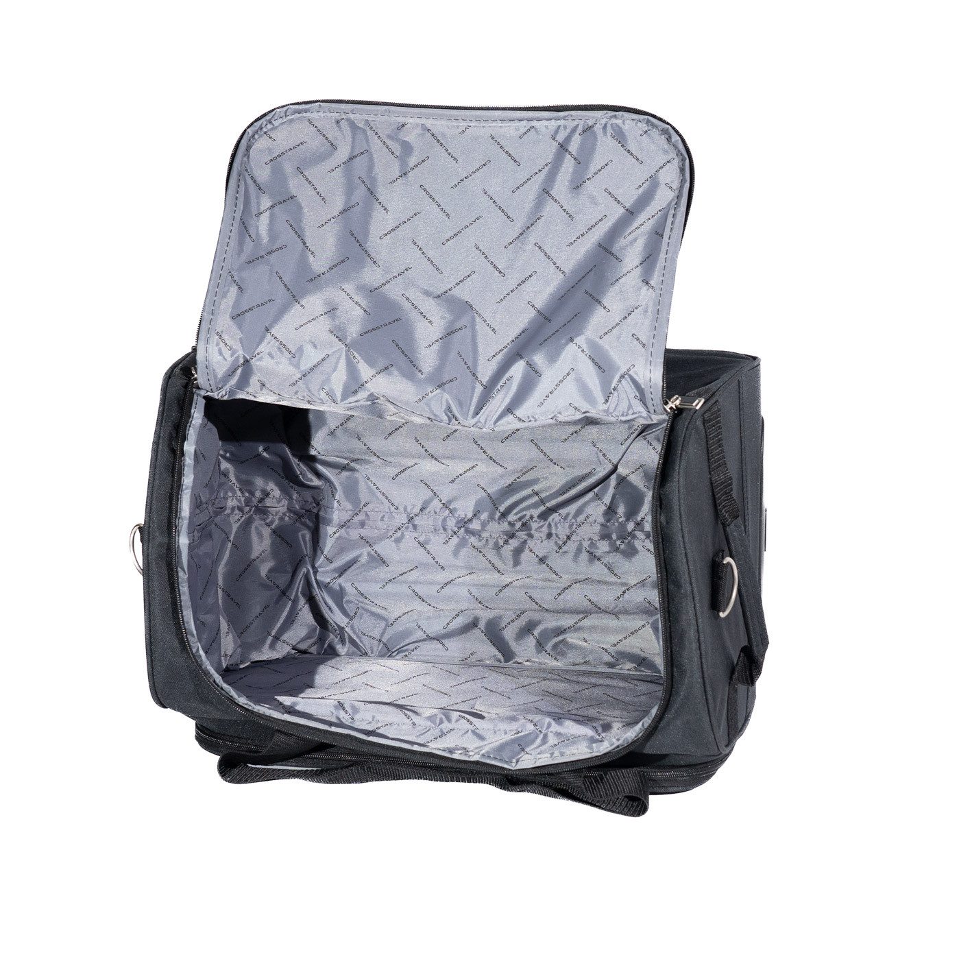 Crosstravel Reisetasche Monaco, mit Trolley-System und Rollen