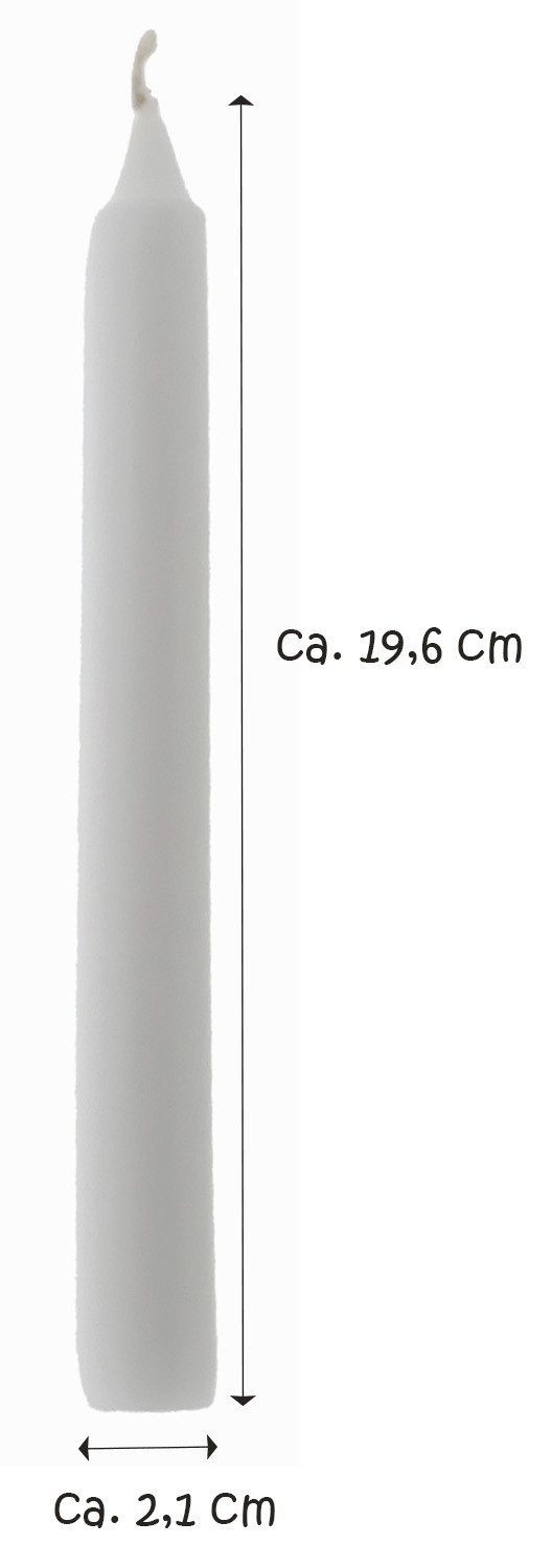 PAPSTAR Tafelkerze 30 Tafelkerzen Durchmesser 2,1 cm, 19 cm weiss (set, 30- günstig online kaufen