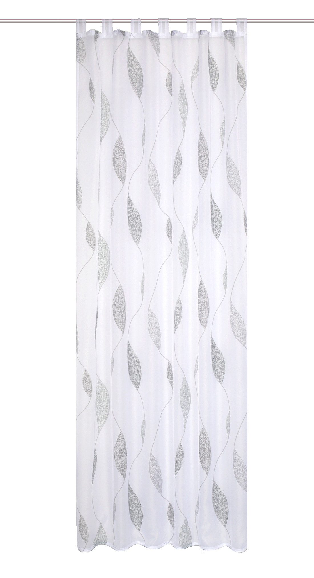 HOME WOHNIDEEN Gardine PAOLO (1 St), Schlaufen, halbtransparent, Voile, halbtransparent – Bild 2 von 5