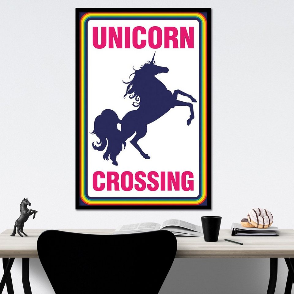 Close Up Poster Einhorn Poster Unicorn Crossing 61 x 91,5 cm