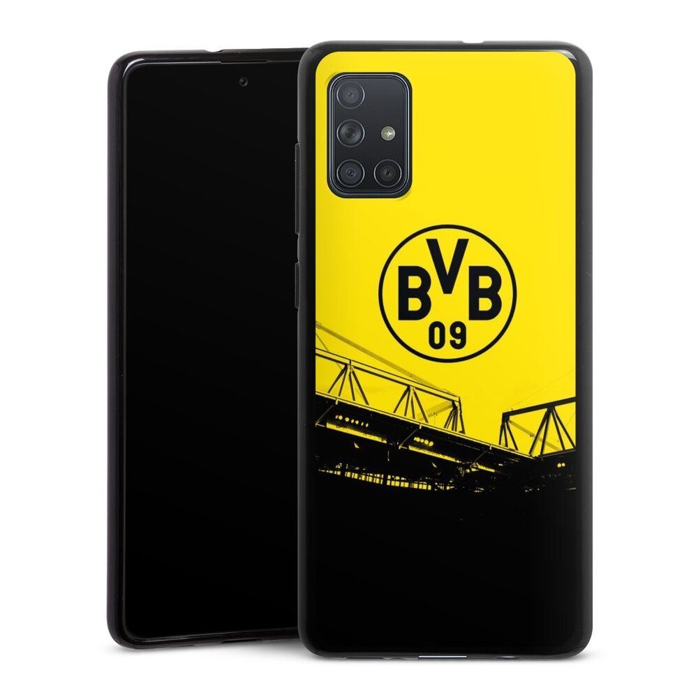 DeinDesign Handyhülle Borussia Dortmund BVB Fanartikel Stadion Schwarz-Gelb - BVB, Samsung Galaxy A71 Silikon Hülle Bumper Case Handy Schutzhülle
