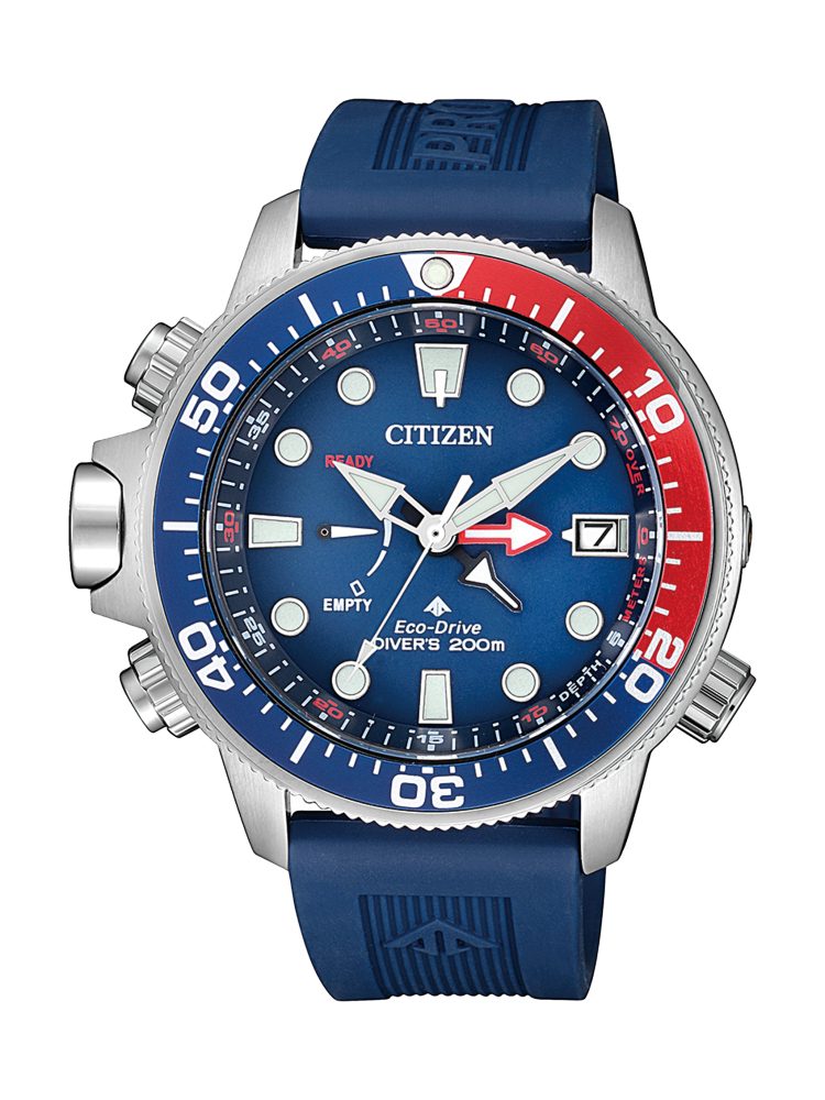 Citizen Taucheruhr Promaster Eco-Drive Aqualand 200m BN2038-01L, Armbanduhr, Herrenuhr, Solar, Datum