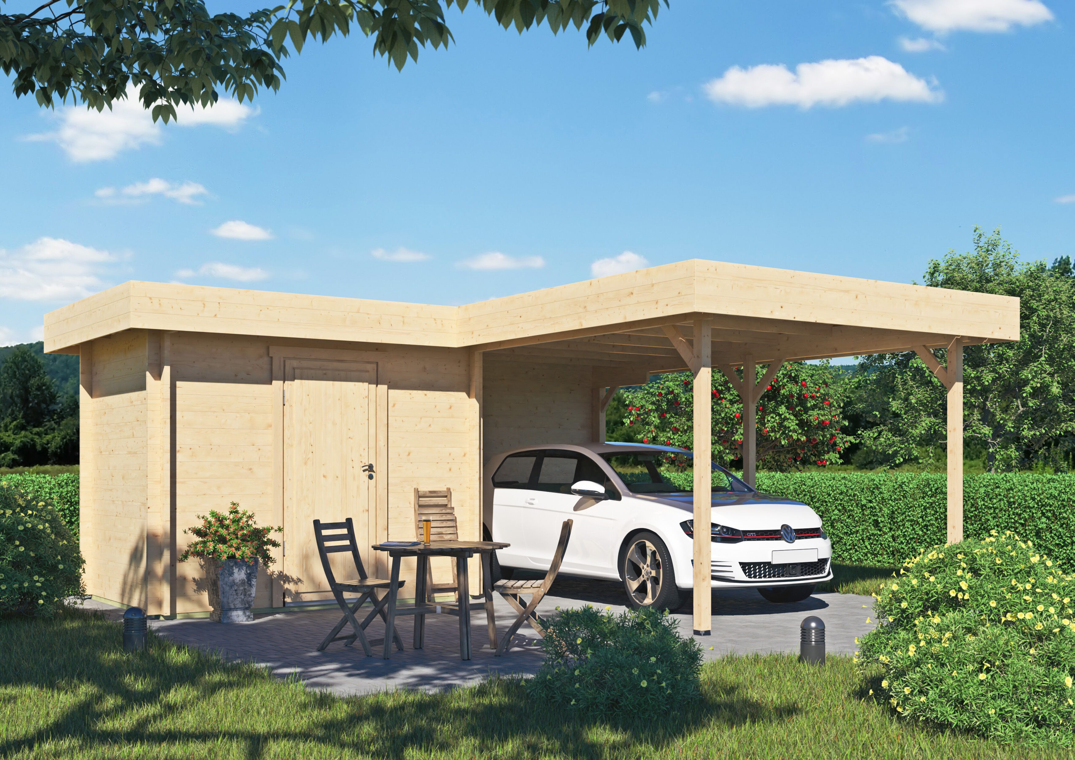 Carport-Geräteraum Kampen 44