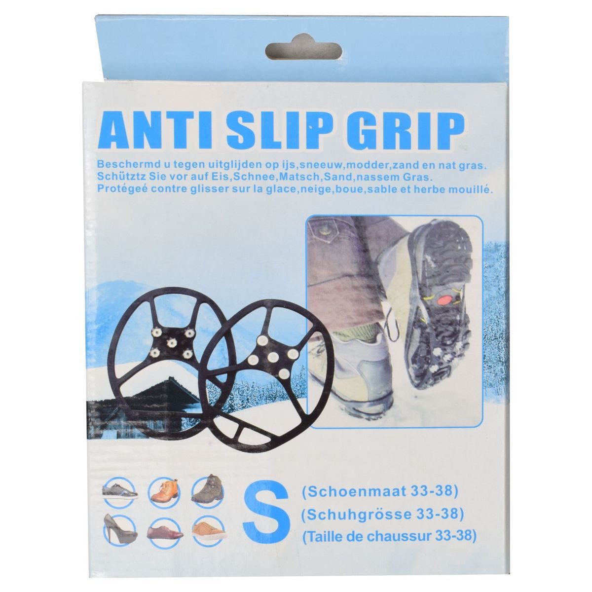 BENSON Spikes 1 Paar Schuhketten Spikes Schneeketten für Schuhe Schuhkrallen bei Eis (2-tlg), zum Überziehen