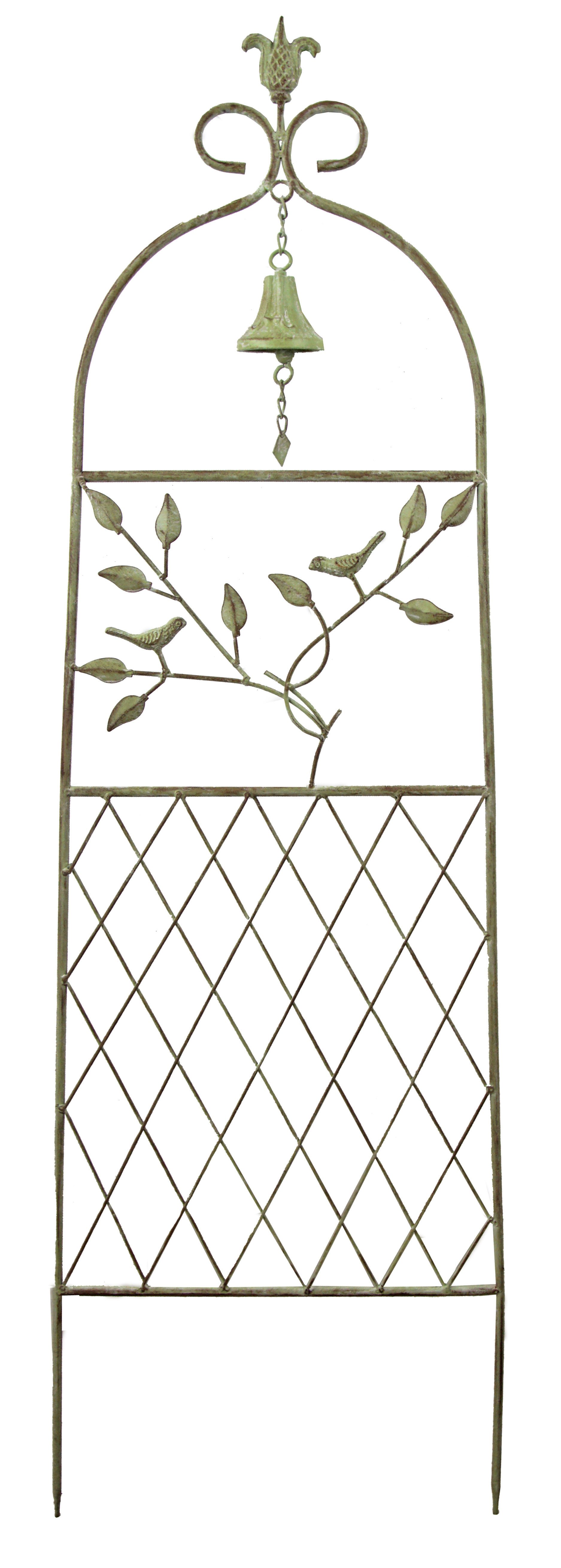 Gartenursel Rankgitter Rankgitter „Florenz“ – Mediterraner Charme für Garten & Terrasse, 1 St., mit Glocke