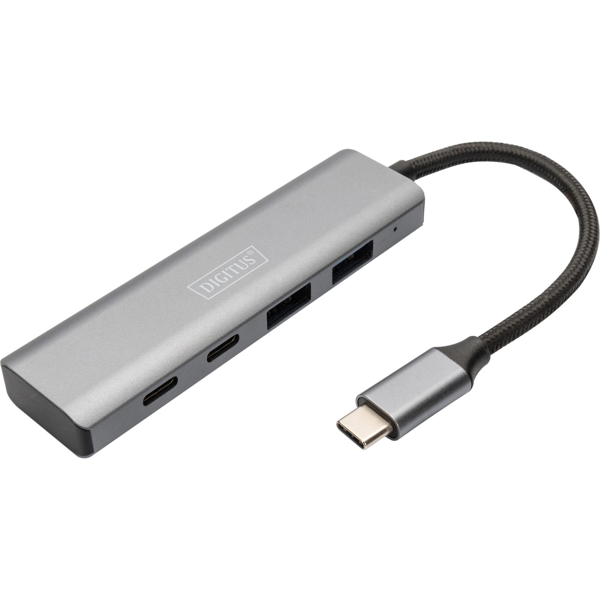 Digitus Digitus USB-C 4-Port 2x USB A + 2x USB-C, USB-Hub Computer-Adapter