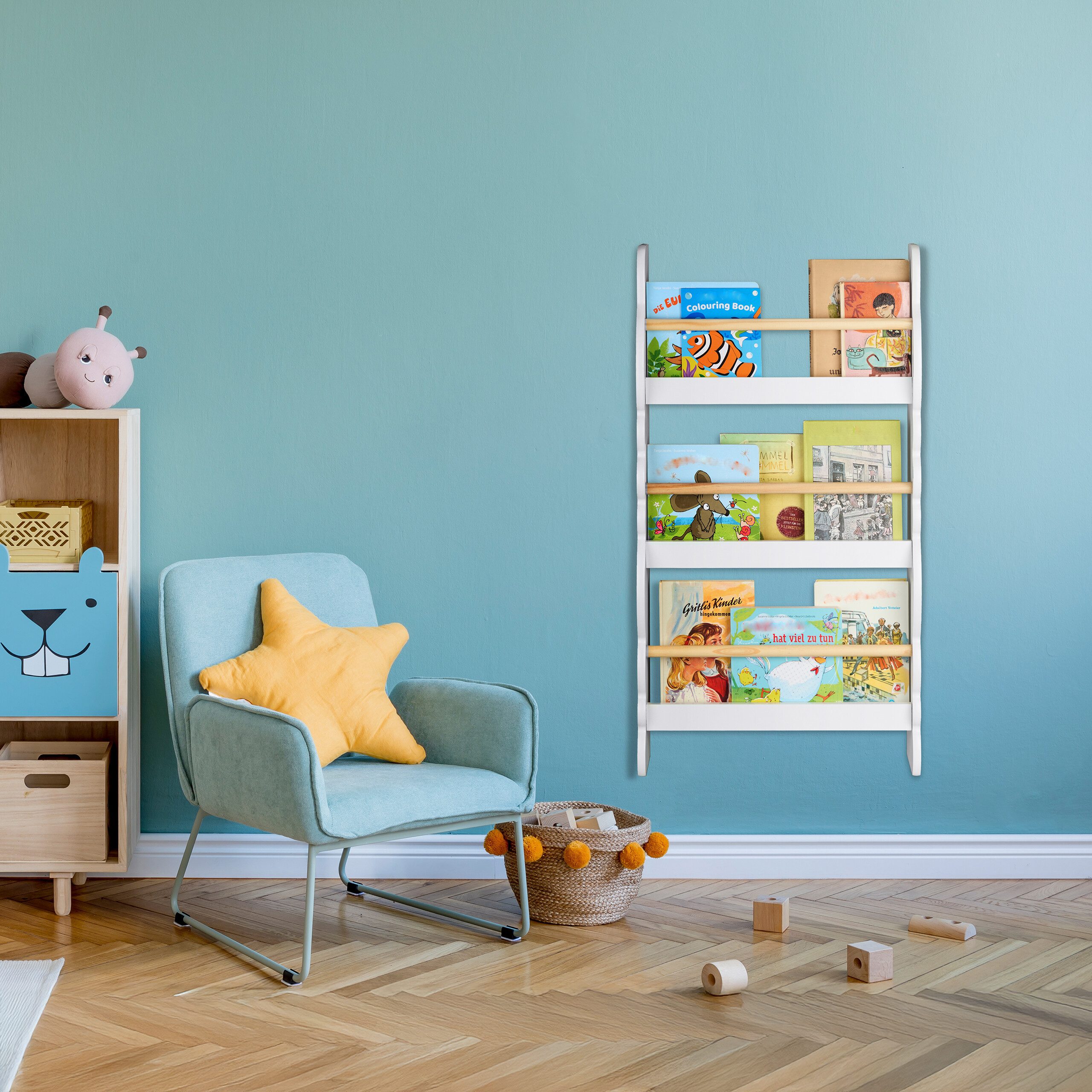 relaxdays Kinderregal Bücherregal Kinder Wolke günstig online kaufen
