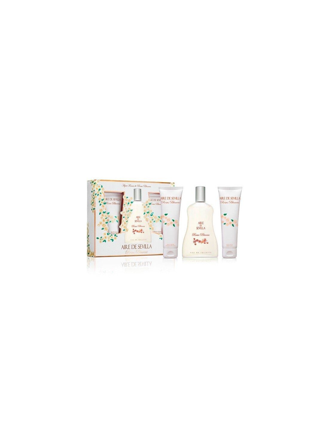 Instituto Espanol Duft-Set SEVILLE AIR WHITE ROSES CASE 3 Stück