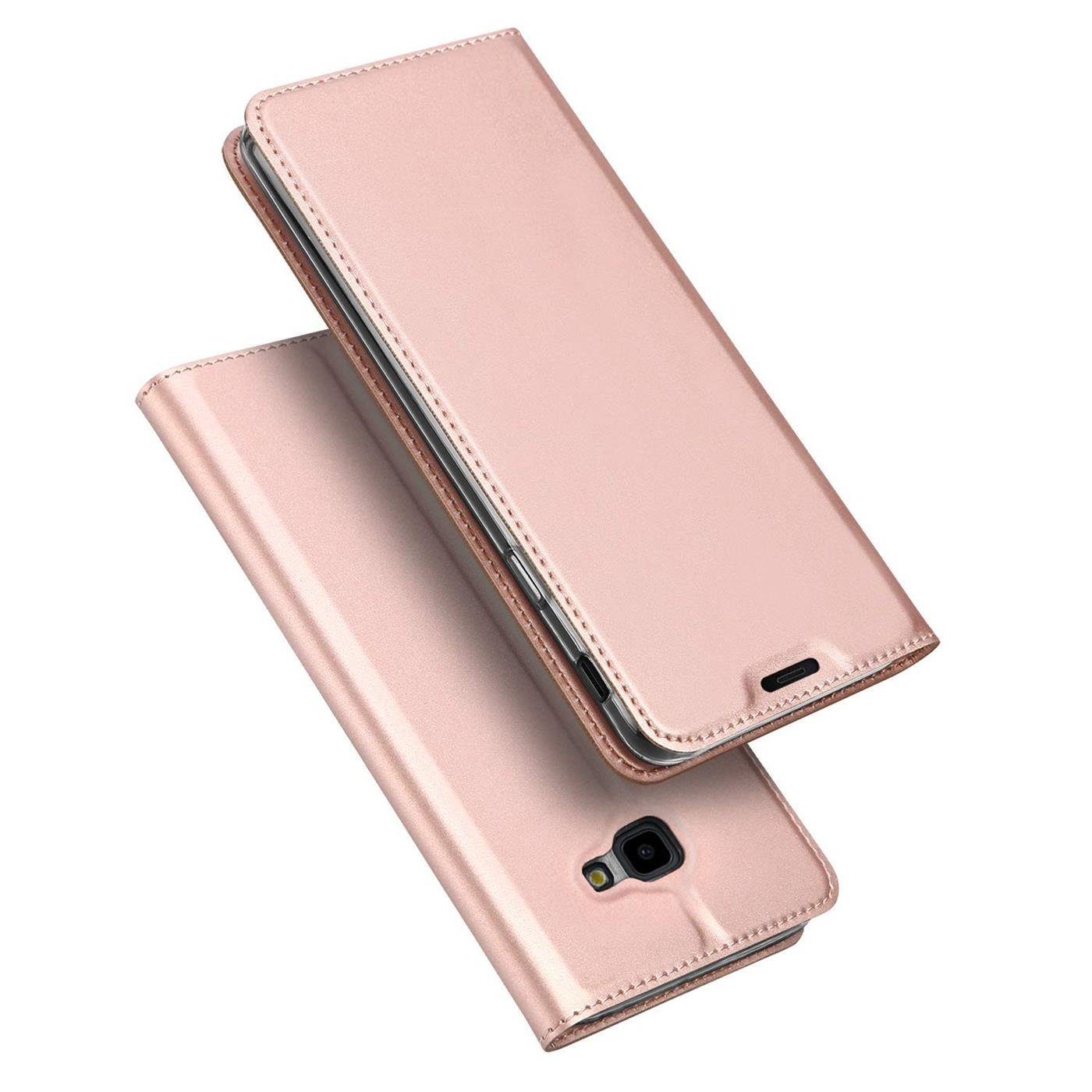 CoolGadget Handyhülle Magnet Case Handy Tasche für Samsung Galaxy J4 Plus 6 Zoll, Hülle Klapphülle Ultra Slim Flip Cover für Samsung J4 Plus Schutzhülle