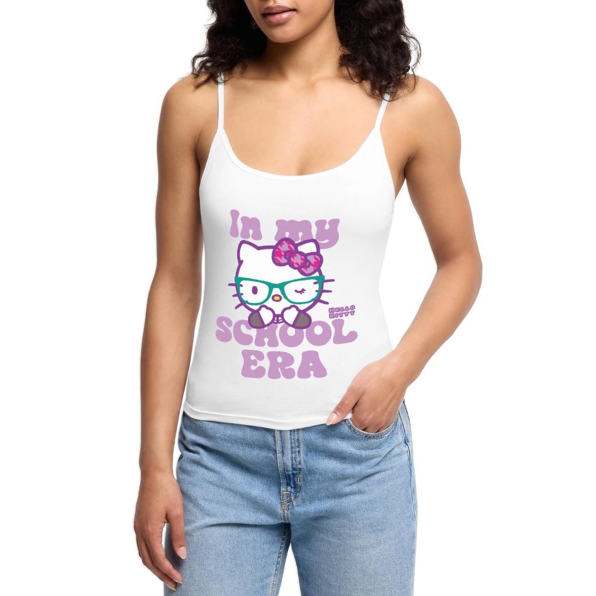 Spaghettitop Hello Kitty Schulkind In My School Era Frauen Premium Organic Top mit