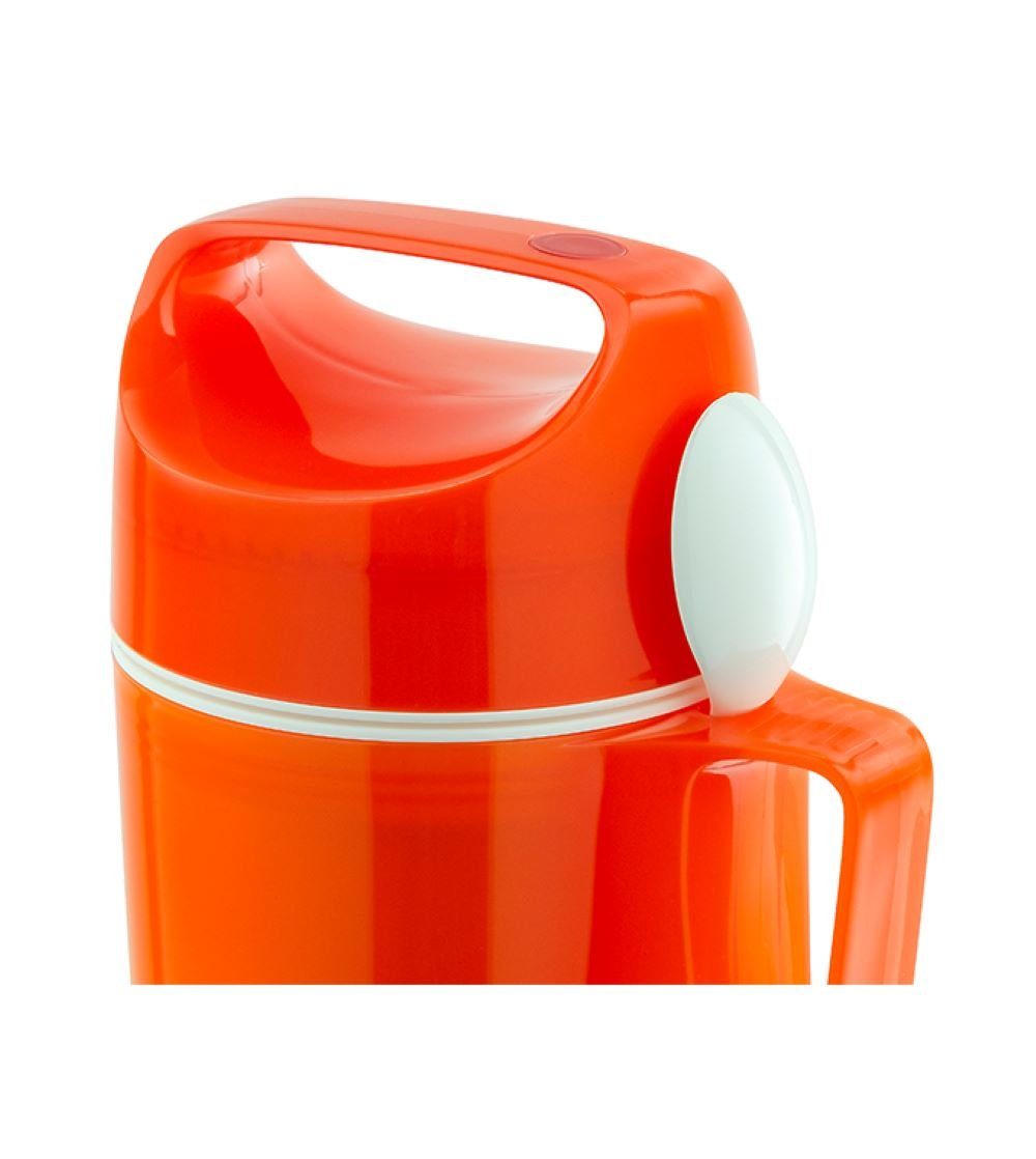 ROTPUNKT Thermobehälter 0,85 ml Speisegefäß hochwertiger (glossy bruchsicher langanhaltender Glaseinsatz, hochwertig, I I orange), Geschmack
