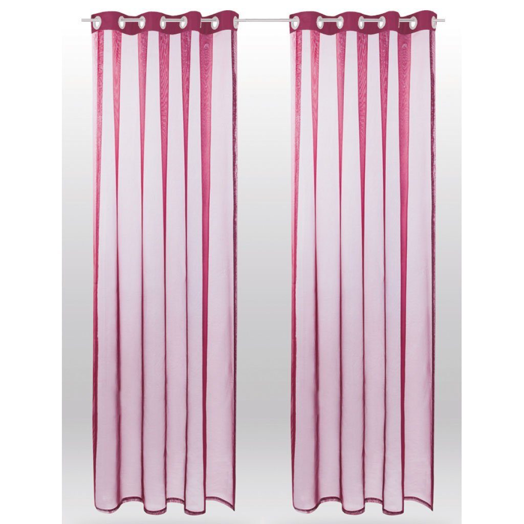 Bestlivings Dekoschal Noella Ösen Voile 140 cm x 145 cm + Raffhalter Bordea günstig online kaufen