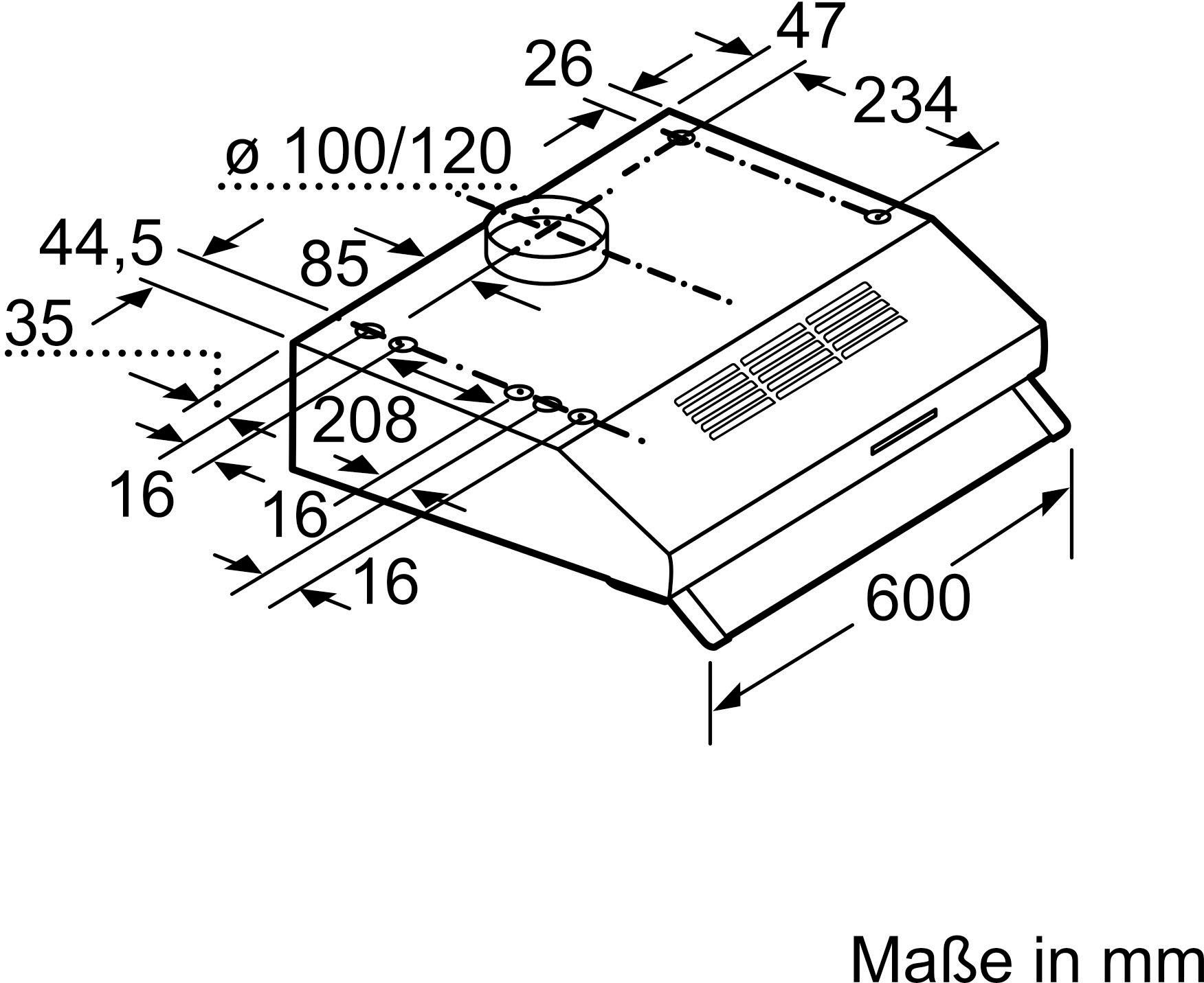 BOSCH Unterbauhaube DUL63CC20 DUL63CC20