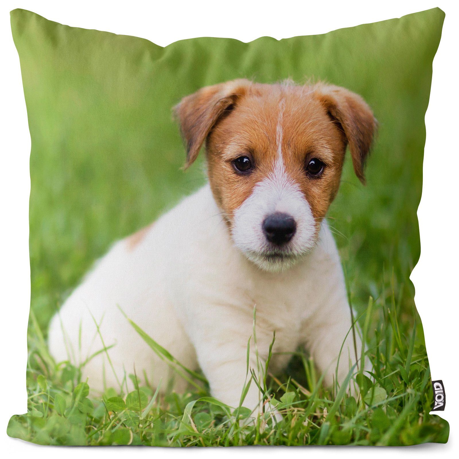 (1 Jack Welpe Terrier VOID Russell Kissenbezug Terrier Tier Kissenbezug, Hund Stück), Sofa-Kissen Jack Russell Haustier