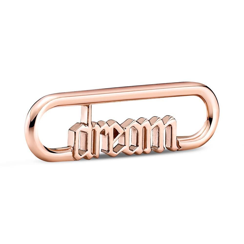 Pandora Charm-Einhänger PANDORA Styling Wort Link Dream, ME-Kollektion, rosé