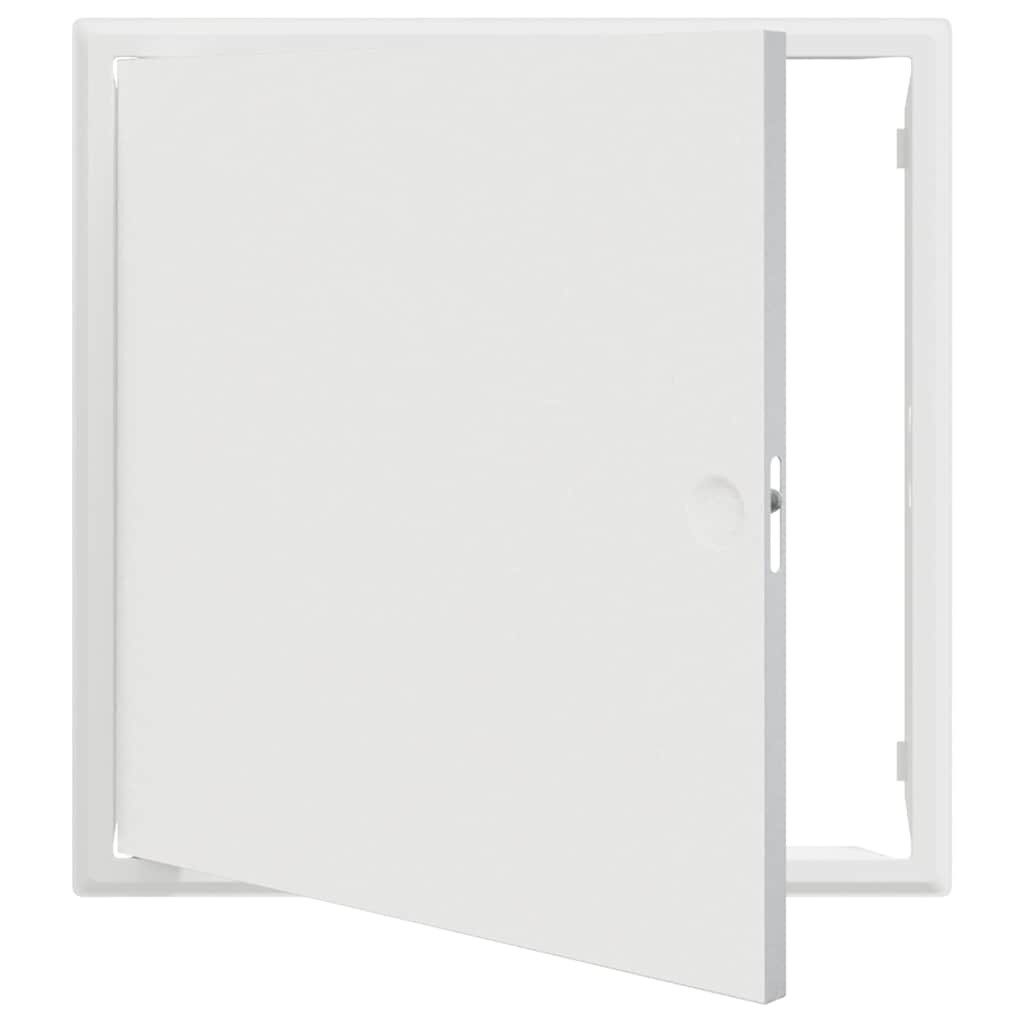 vidaXL Revisionsklappe Zugangstür Weiß 60 x 60 cm Stahl (1-St)