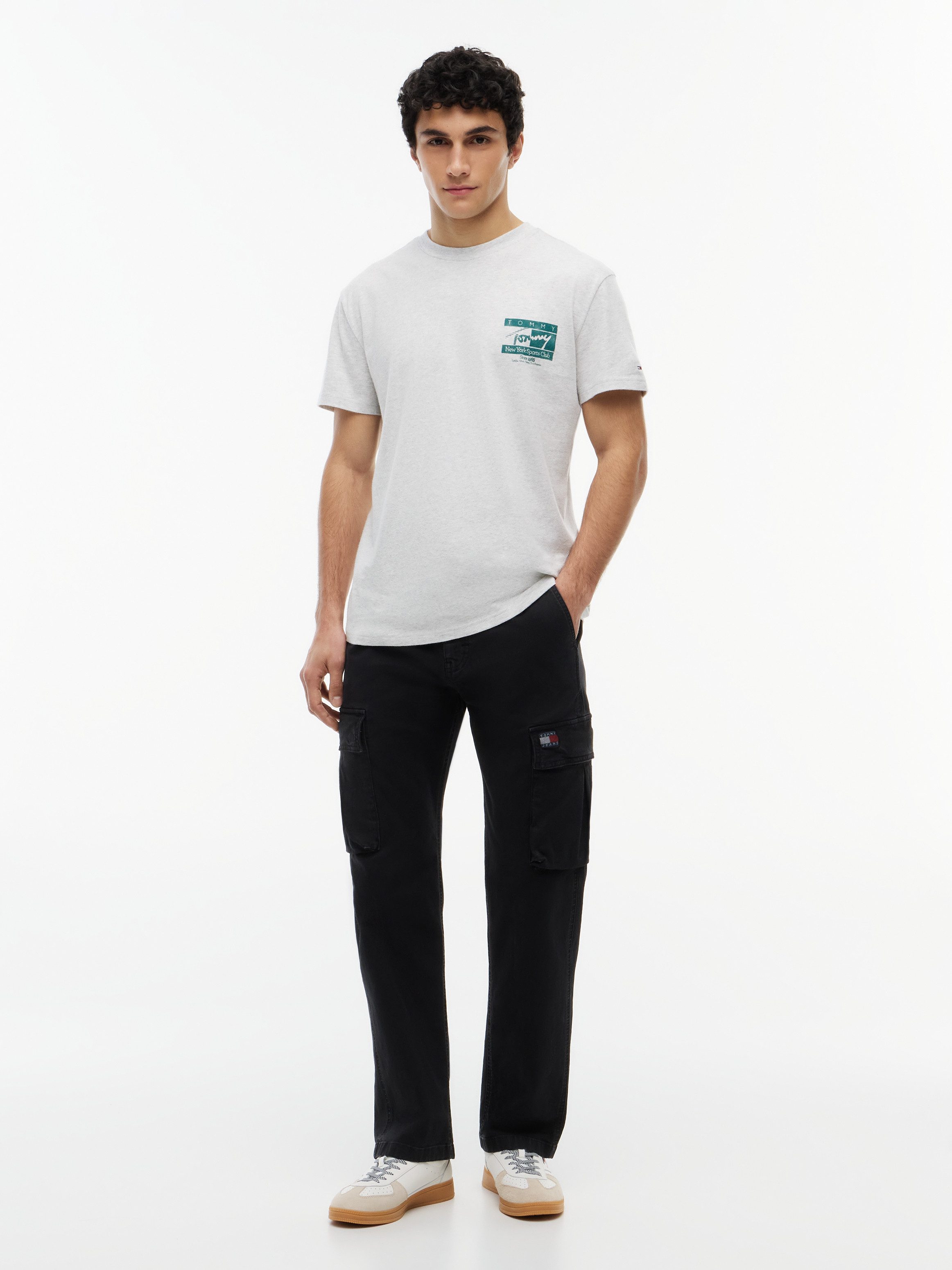 Tommy Jeans T-Shirt TJM REGULAR SIGNATURE FLAG – Bild 4 von 5