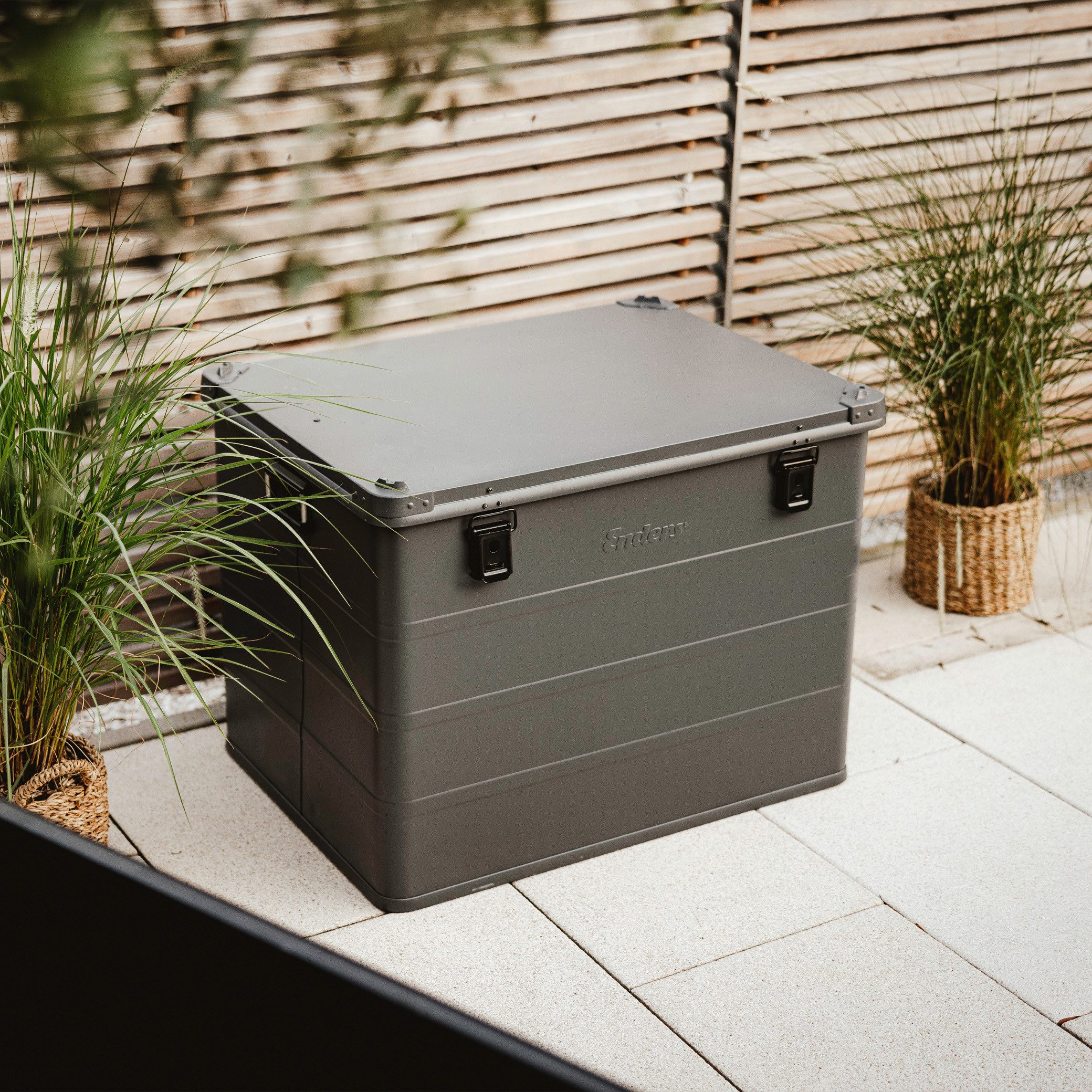 Enders® Aufbewahrungsbox Enders Industriebox Vancouer 236 L, Alukiste Transportbox Lagerbox Alukoffer Metallkiste Alubox