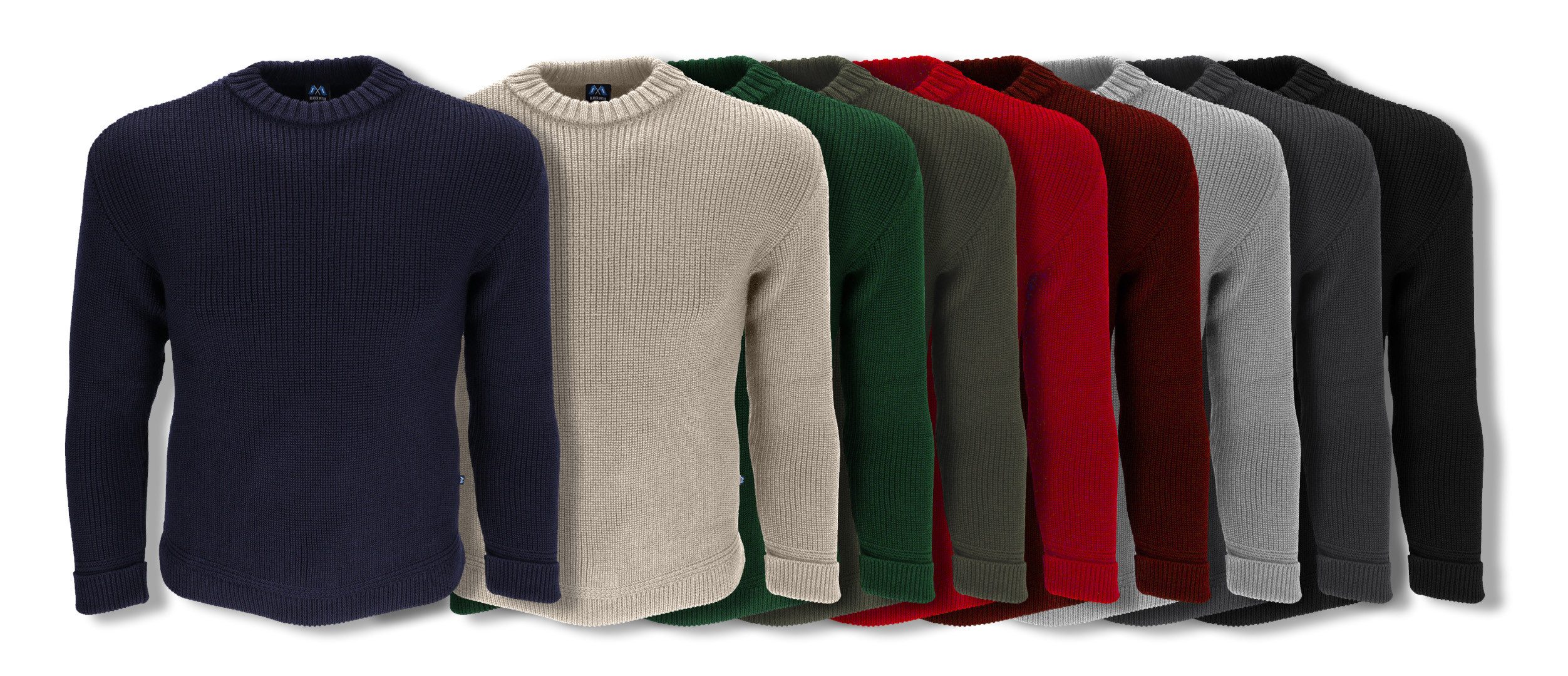 Blauer Peter Rundhalspullover aus Schurwolle mit Rundhals günstig online kaufen