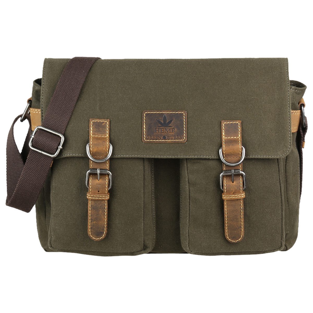 Greenburry Umhängetasche Vintage Hemp Messenger Bag Umhängetasche Schultert günstig online kaufen