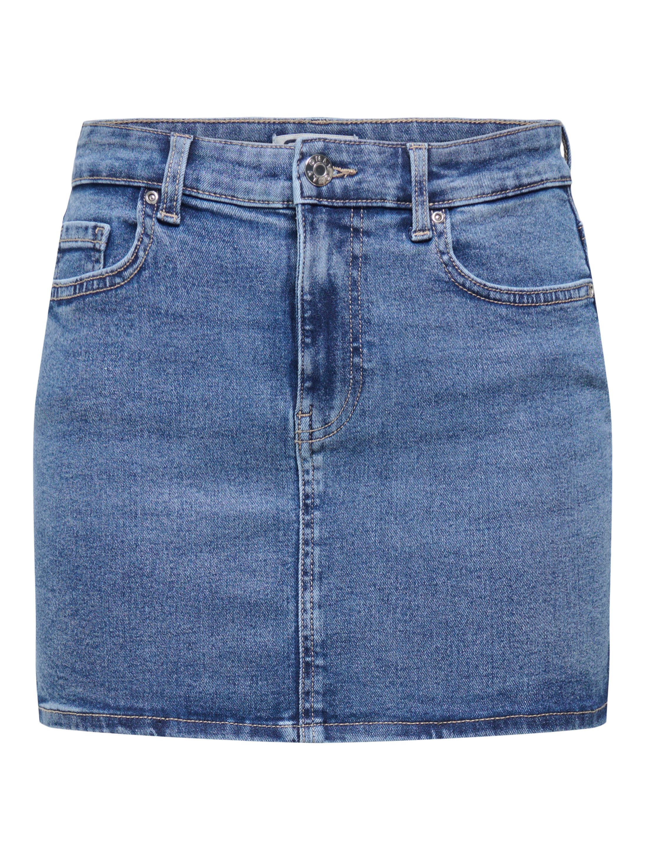 ONLY Jeansrock ONLMATILDA MINI SKIRT DNM Baumwollmischung, schmal geschnitten
