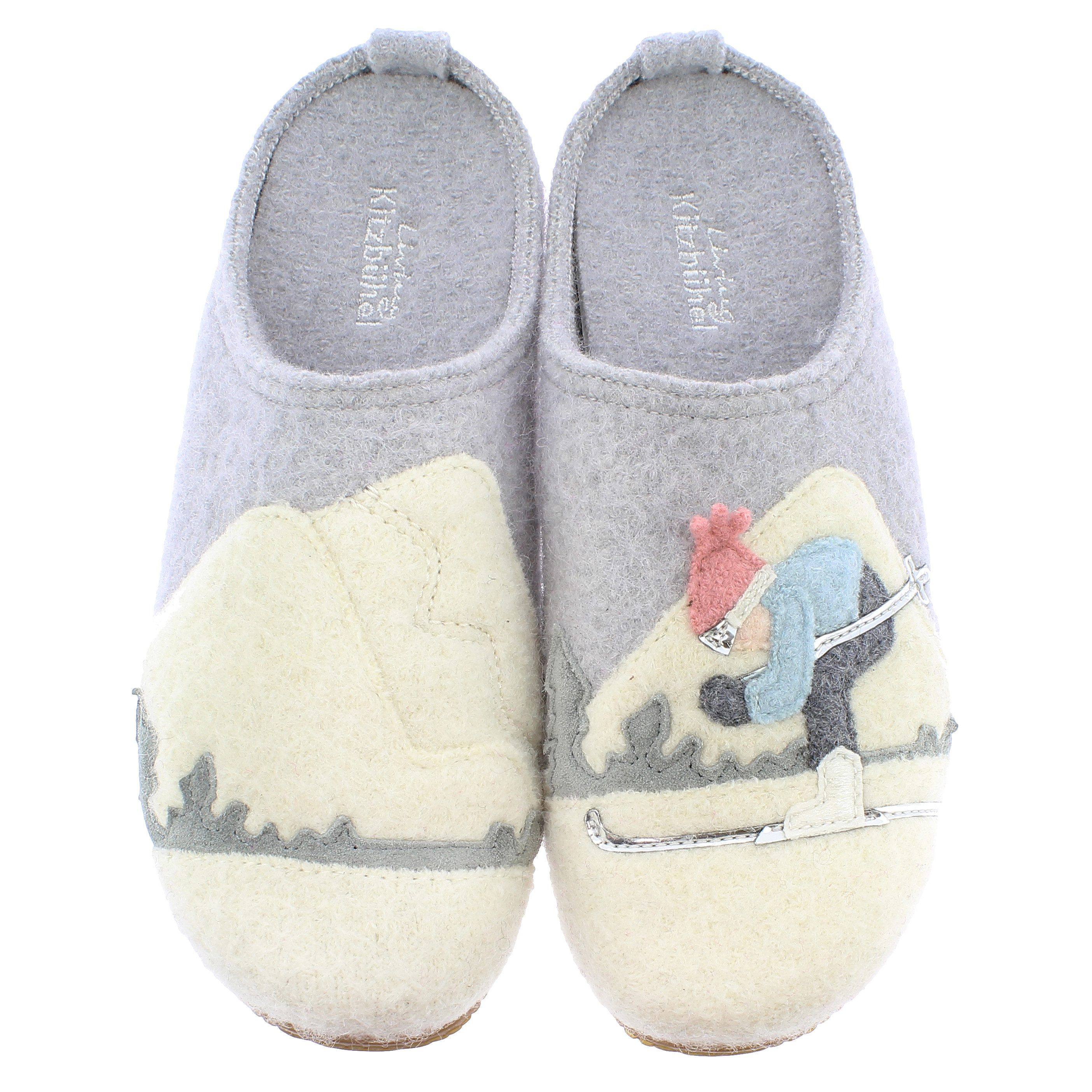 Living Kitzbühel Living Kitzbühel 3824 Pistenflitzer Wolle Pantoffeln mit Fußbett Hausschuh