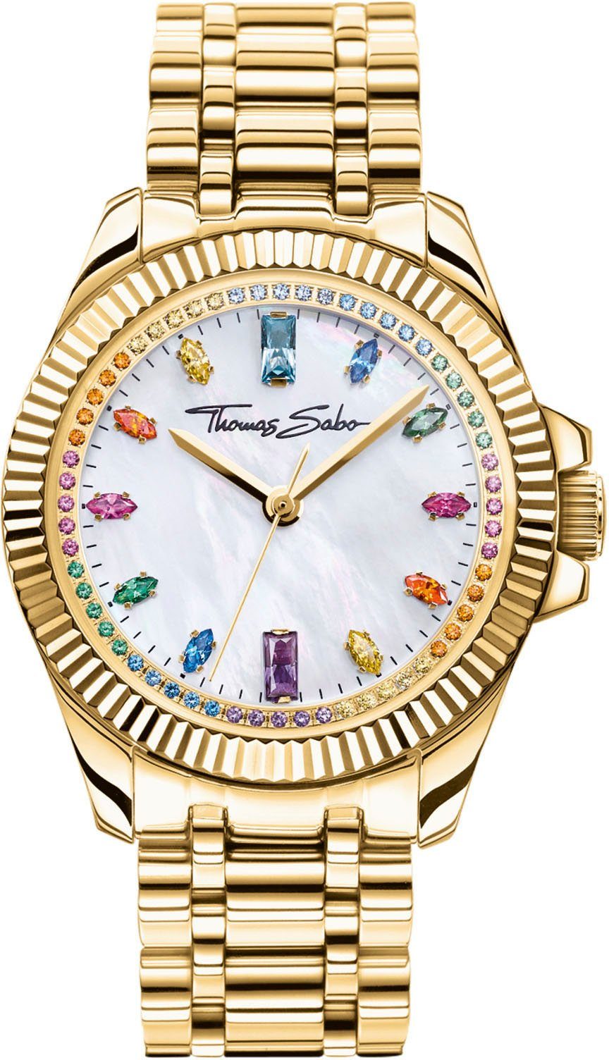 THOMAS SABO Quarzuhr DIVINE RAINBOW goldfarben