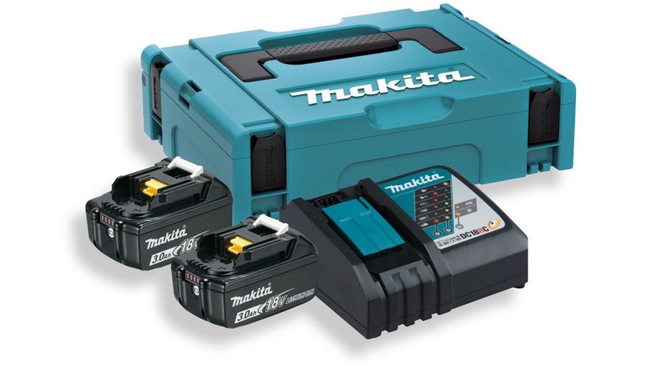 Makita Power Source Kit Akku Starter-Set (4 St), 2 Akkus und Ladegerät, Für  den Profi unter den Heimwerkern