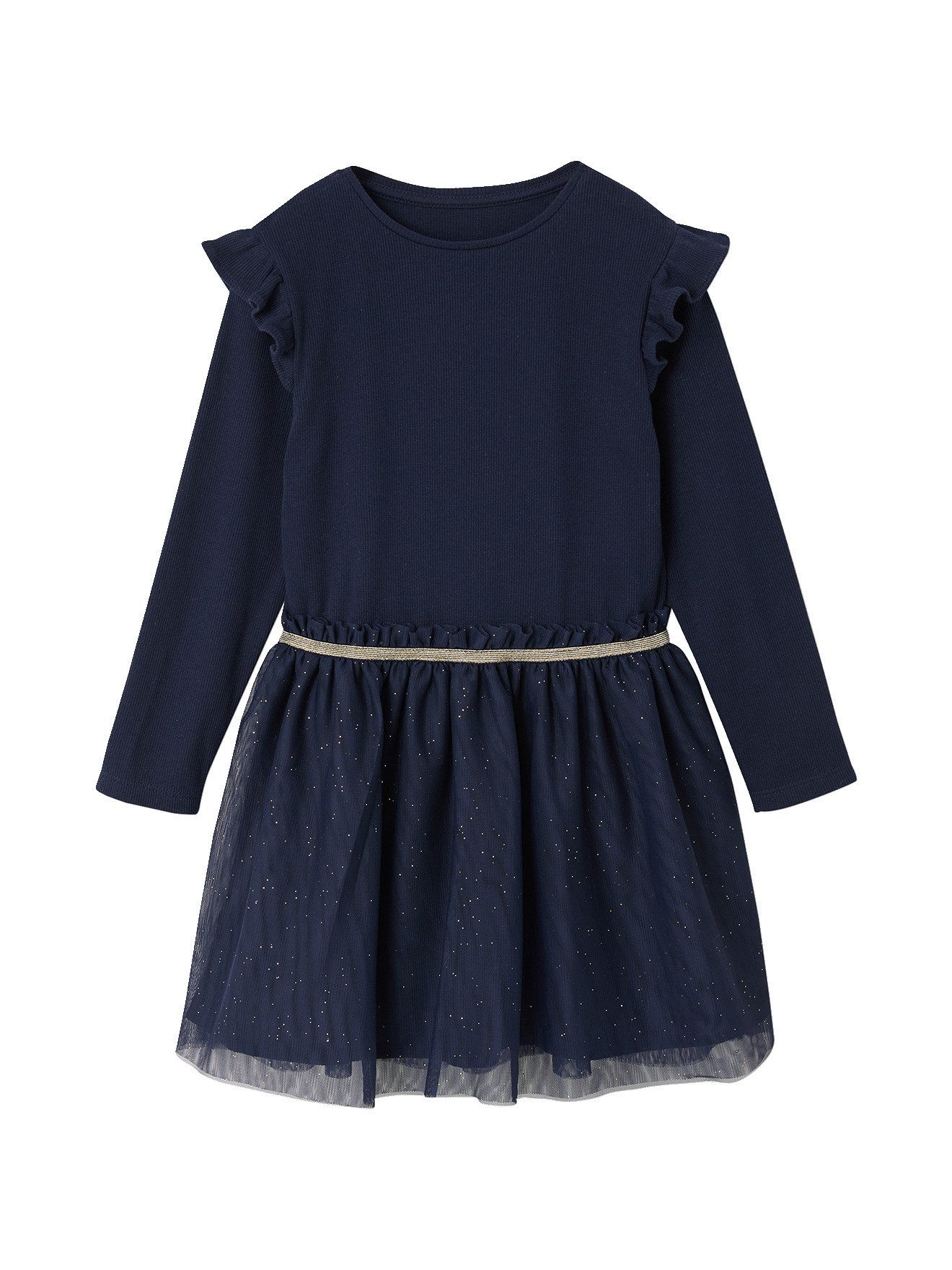 vertbaudet Minikleid Festliches Mädchen Kleid mit Tüll