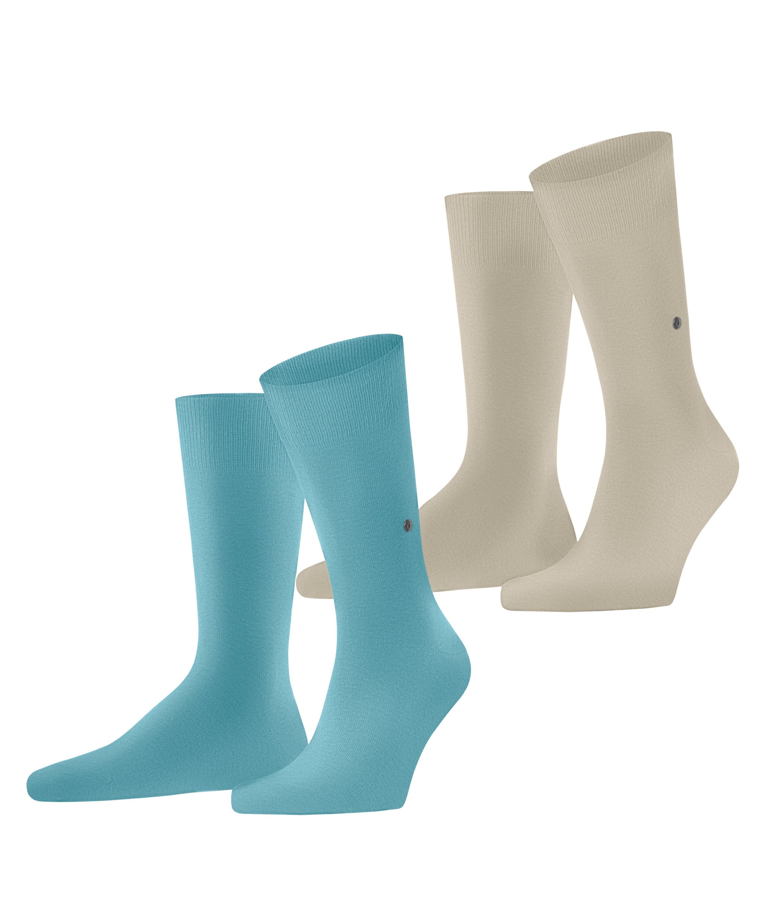 Burlington Socken Burlington Everyday 2-Pack Herren (2-Paar) aus weicher gekämmter Baumwolle