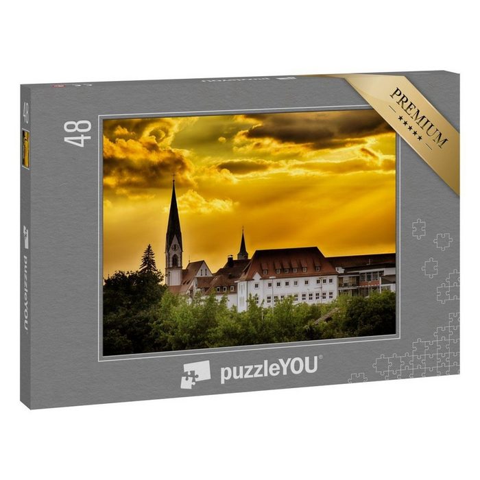 puzzleYOU Puzzle Sonnenuntergang über Herzogenaurach in Bayern 48 Puzzleteile puzzleYOU-Kollektionen Deutschland