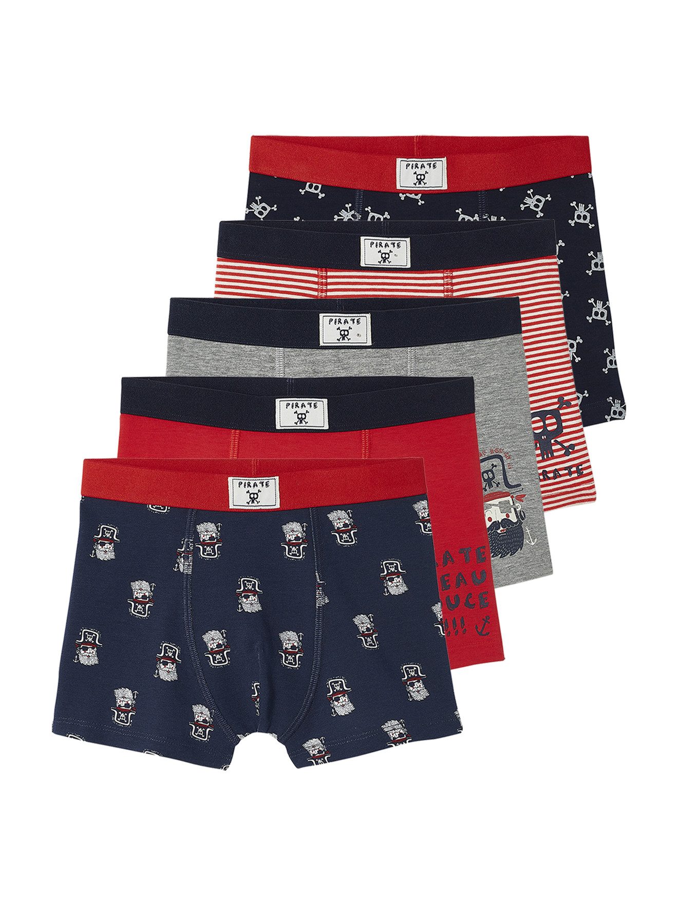 Boxershorts 5er-Pack Jungen Boxershorts, Piraten