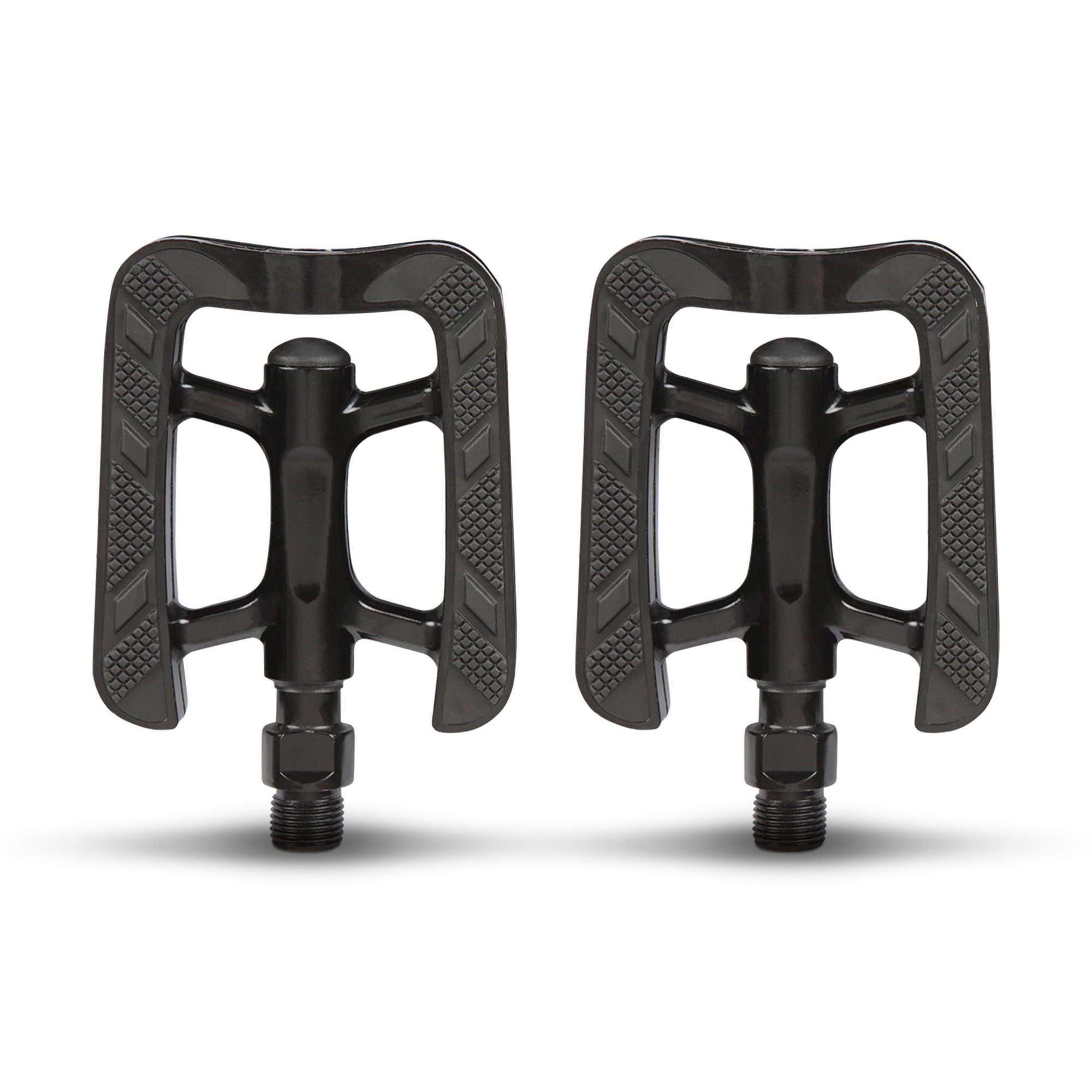 Bestlivings Fahrradpedale City mit Reflektoren (City-Trekking Педали, 2-tlg., Aluminium, 9x7,5cm, rutschfeste Auflage, passend für alle Fahrradtypen)