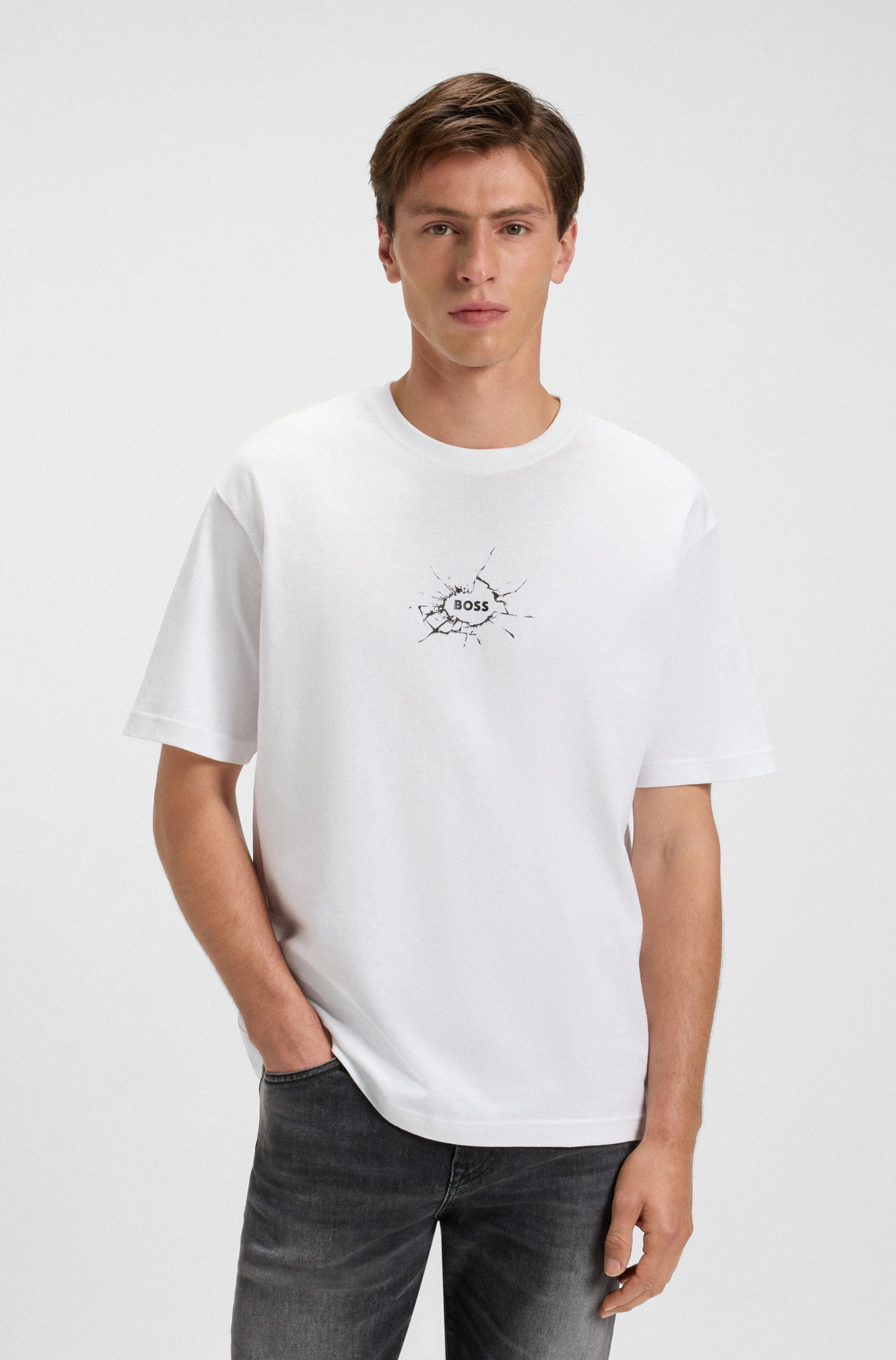 BOSS ORANGE T-Shirt Te voyage mit günstig online kaufen
