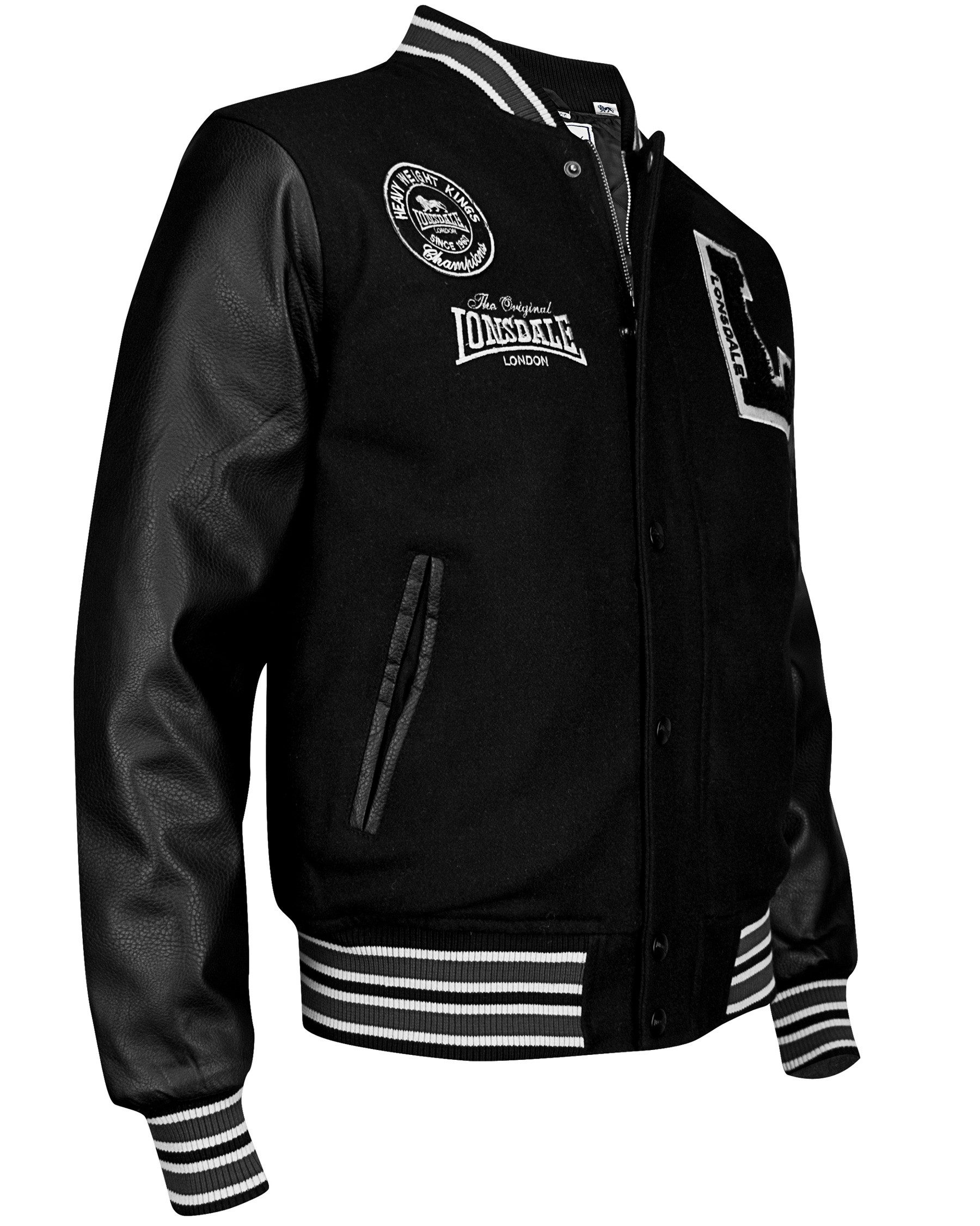 Lonsdale Collegejacke Lonsdale Baseball Jacke Oxford L als Woll Applikation – Bild 2 von 3