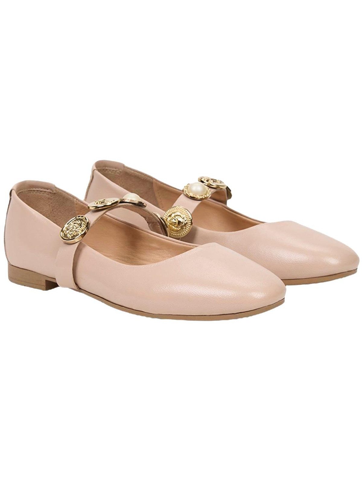Desa Desa Damen Ballerinas aus echtem Leder – Leichte, bequeme Freizeitschu Ballettschuh