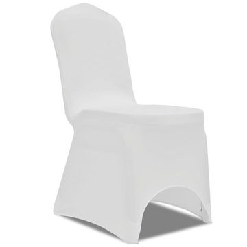 Hussen-Set Stretch Stuhlbezug 4 Stück Weiß, vidaXL
