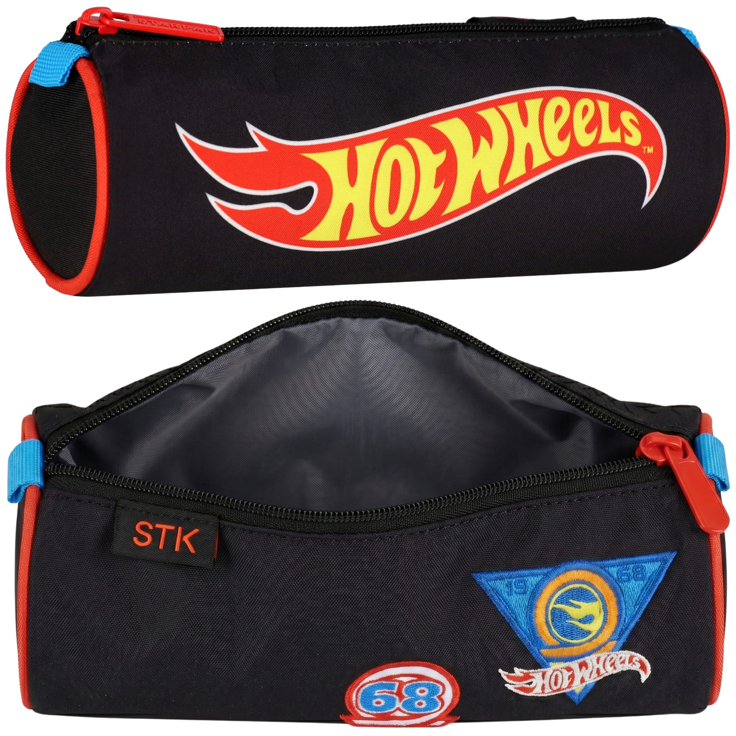 Hot Wheels Federmäppchen Hot Wheels Schul-Etui für Jungen, rund, 22 x 8 x 8 cm