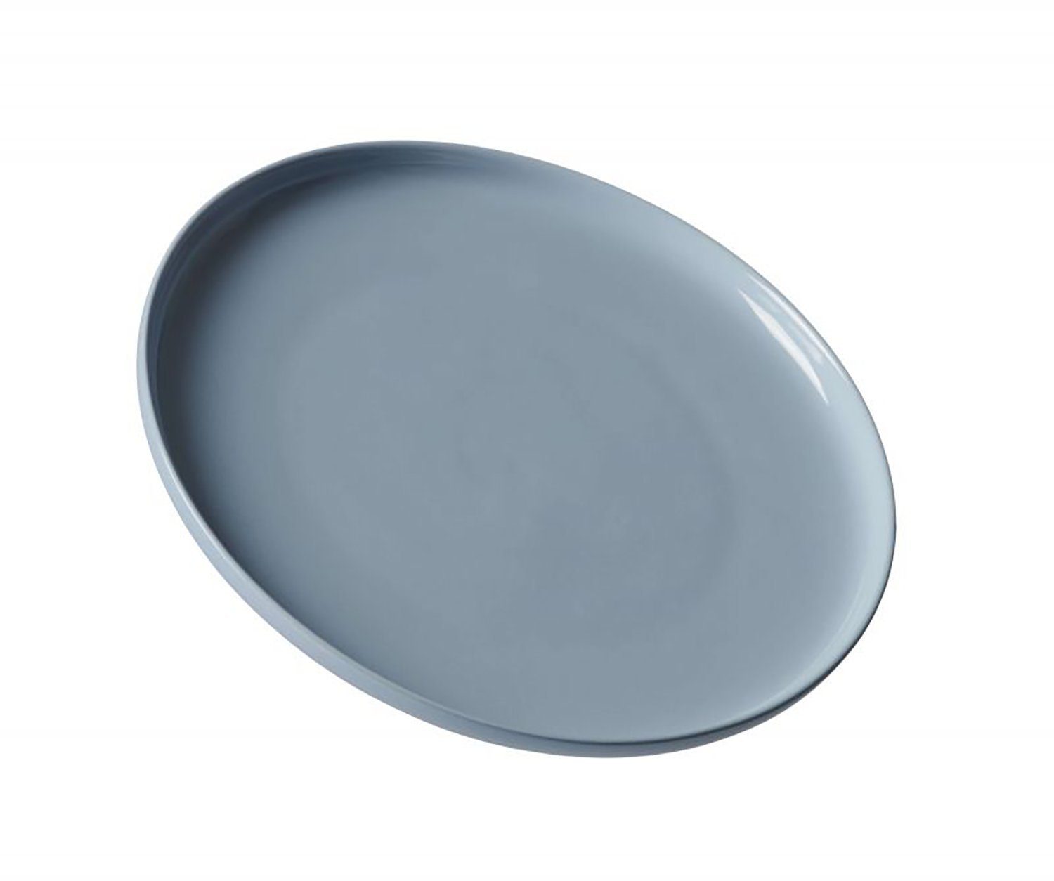Ritzenhoff & Breker Speiseteller Ritzenhoff & Breker Teller flach Jasper Keramik Geschirr graublau, (1 St)