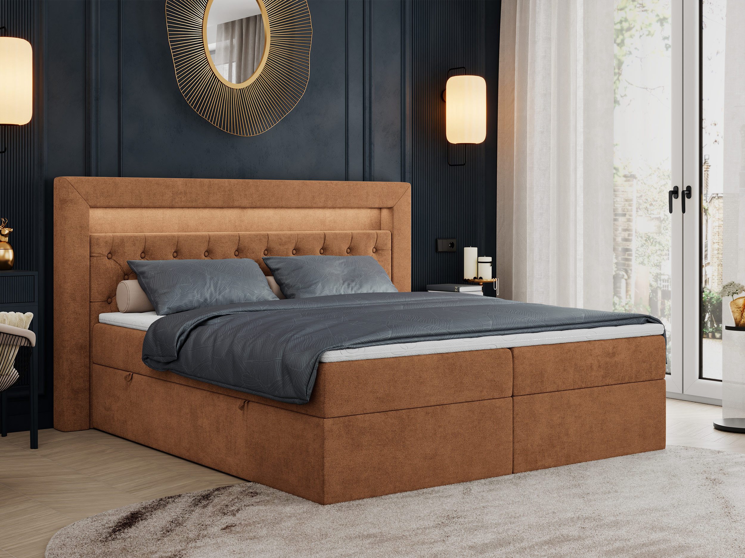 Boxspringbett Gold 6