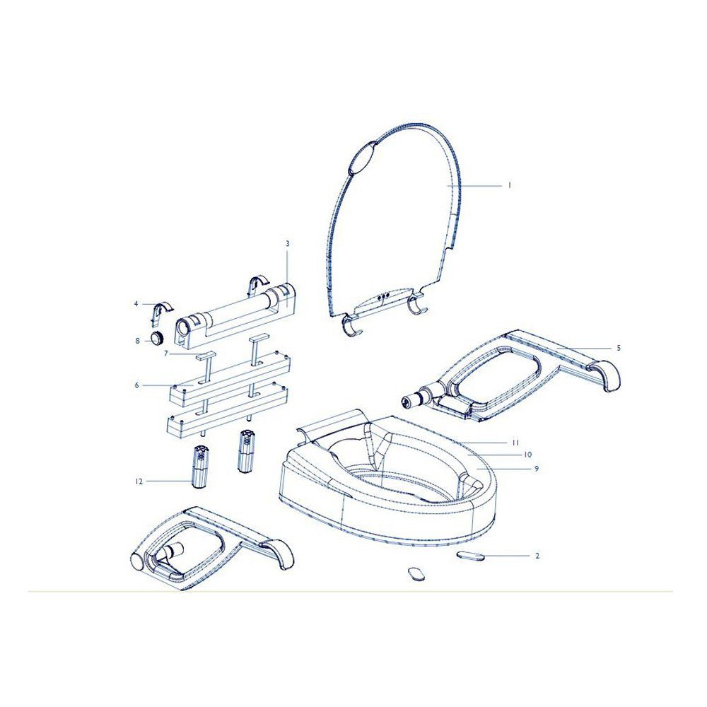 Invacare Badewannentablett Ersatzteile Aquatec 90000