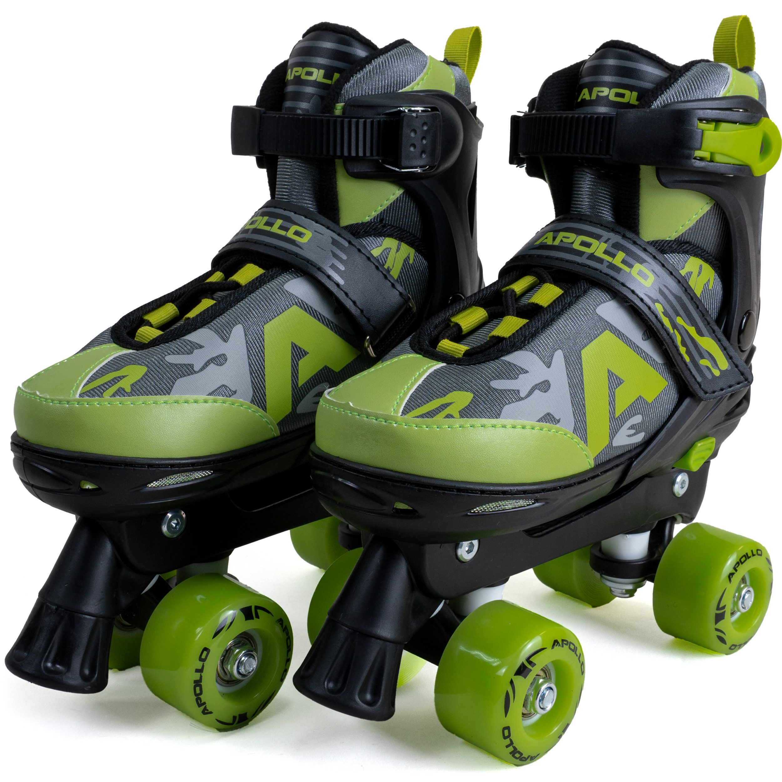 Apollo Rollschuhe Verstellbare Rollschuhe Champion Adjustable Kinder, LED Roller Skates, mitwachsende Skates mit Schnell-Verschlusssystem