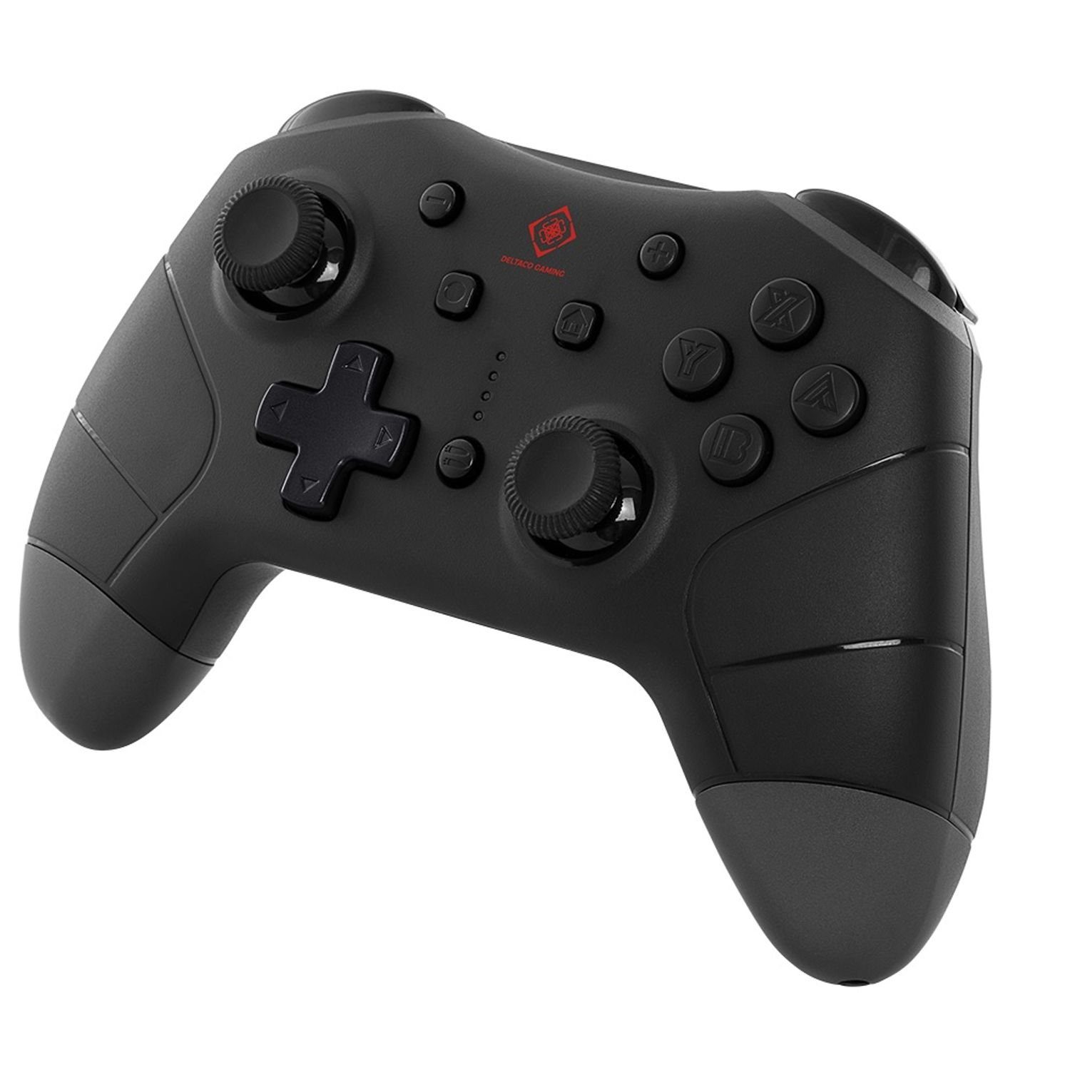 DELTACO GAMING Nintendo Switch Controller ABS-Kunststoff Gamepad-Steuerung Gaming-Controller (inkl. 5 Jahre Herstellergarantie) schwarz