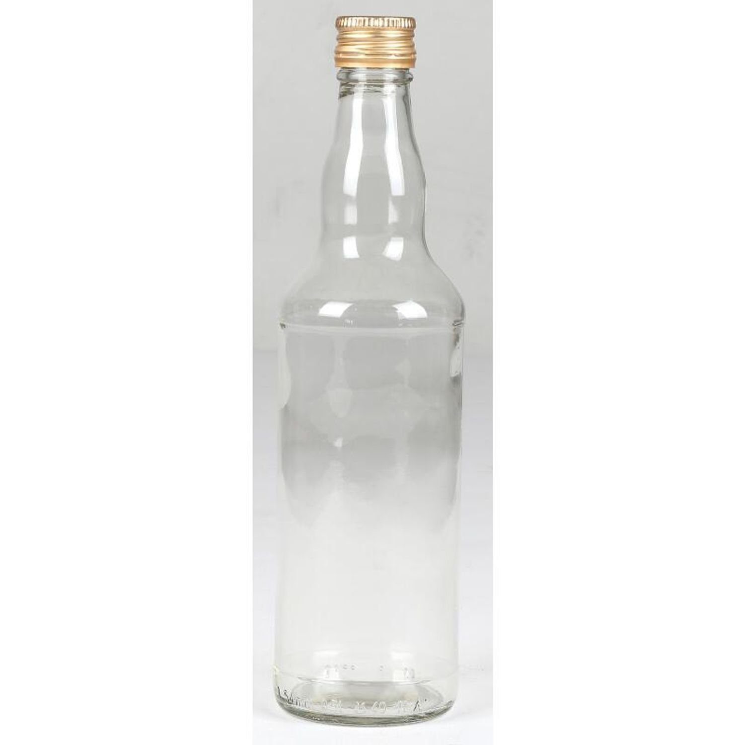 Omega Spolka Jawna Vorratsglas 12x Küche, Glasflasche Trinken Glas 0,5L Verschluss Saft Schraubkappe Wasser