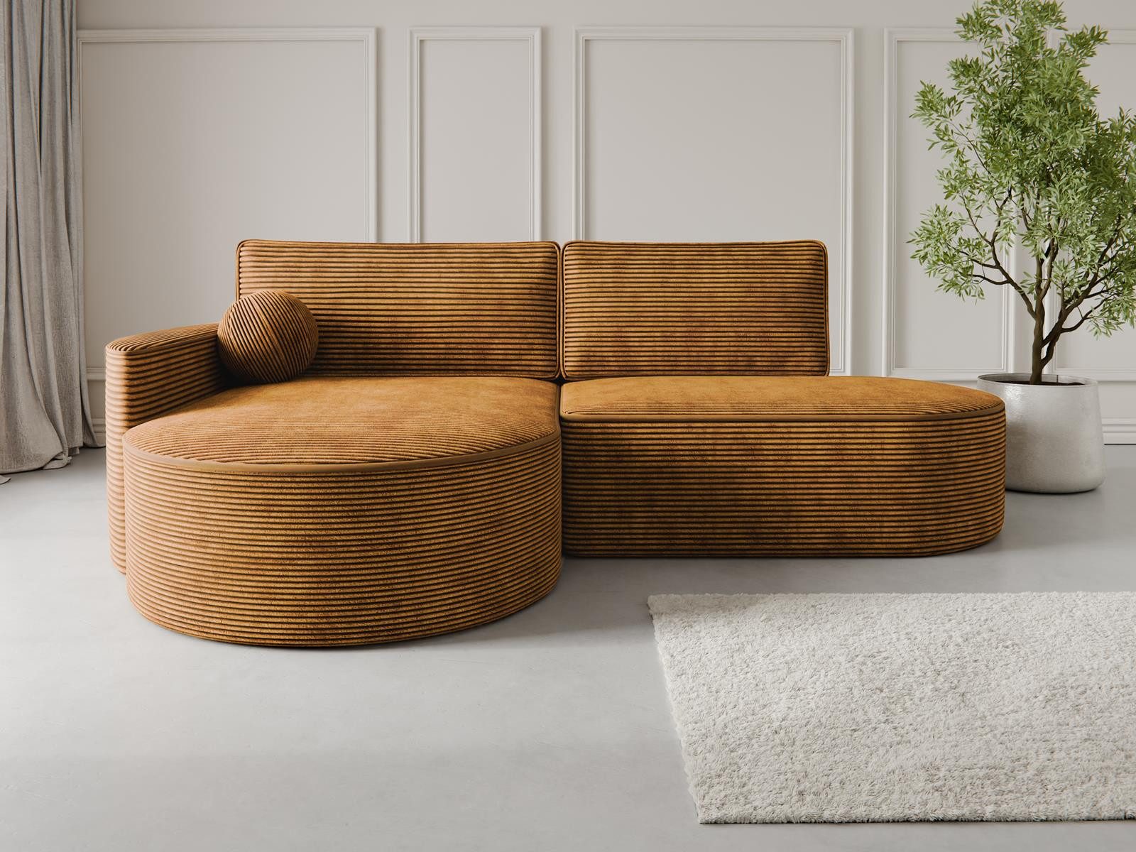 Compleo Ecksofa L MORENO, Designer Couch günstig online kaufen