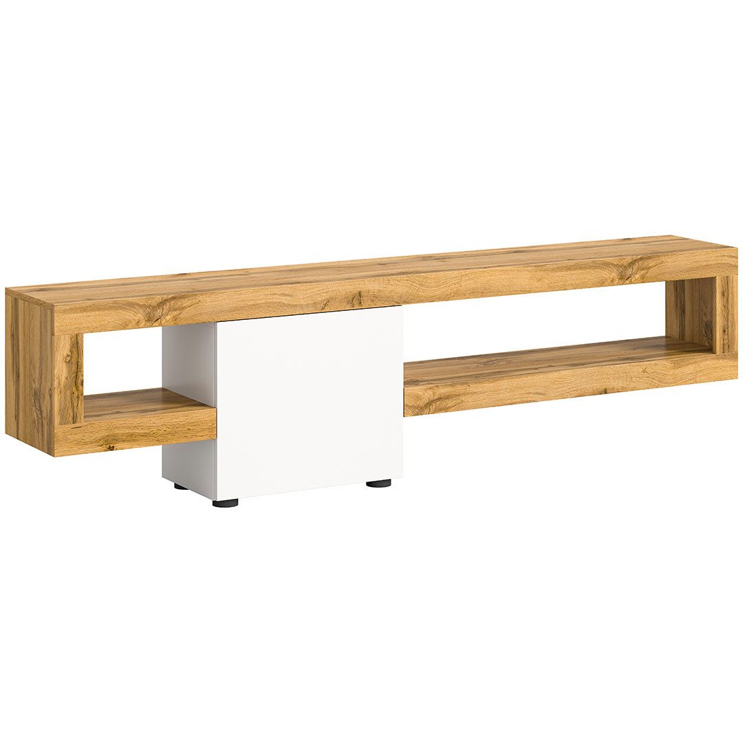 xonox.home Regal Loft Regalsystem 1 Tür 2 Fächer weiß.
