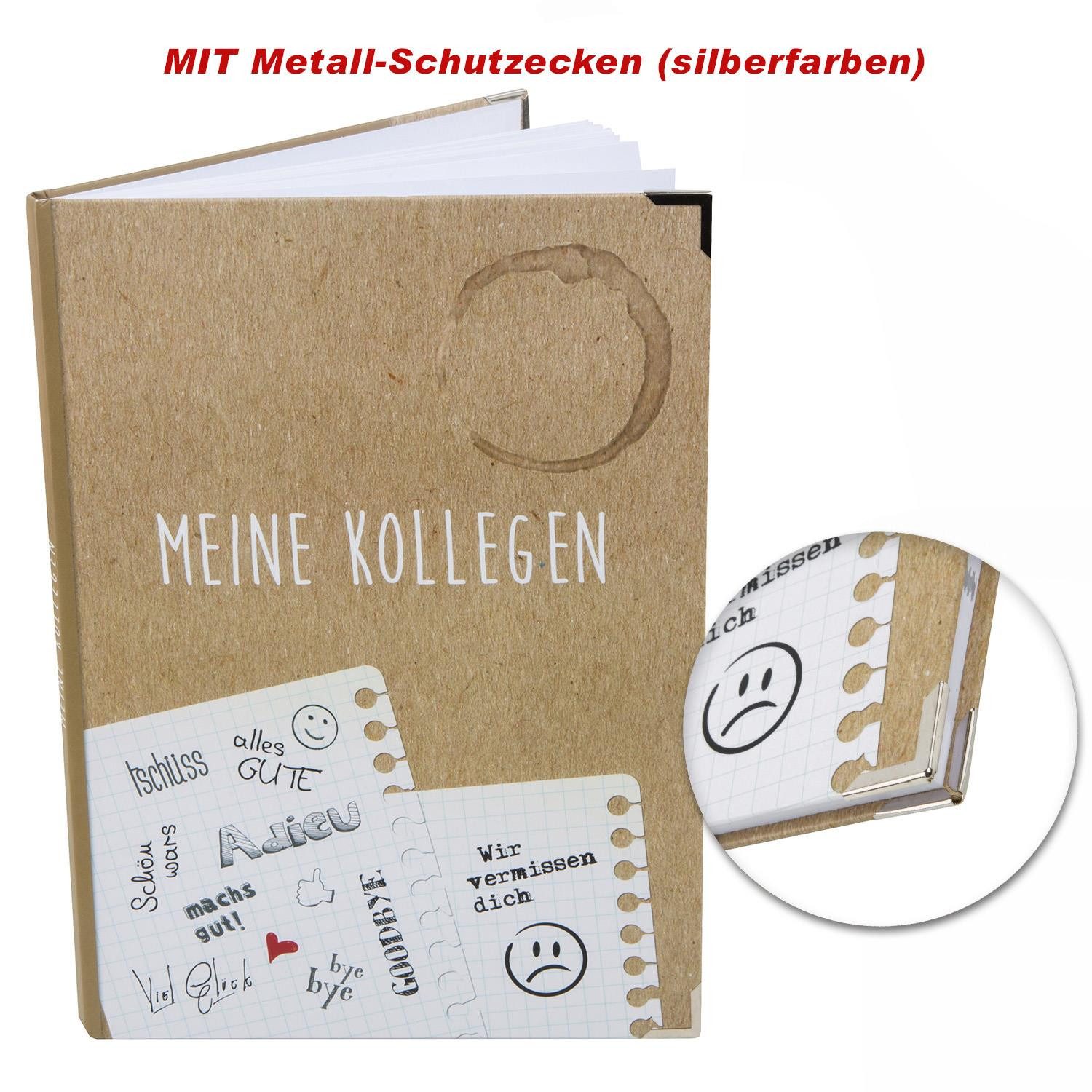 Logbuch-Verlag Dekofigur Kollegenbuch DIN A4 zum Einschreiben - Abschiedsbuch Abschiedsgeschenk